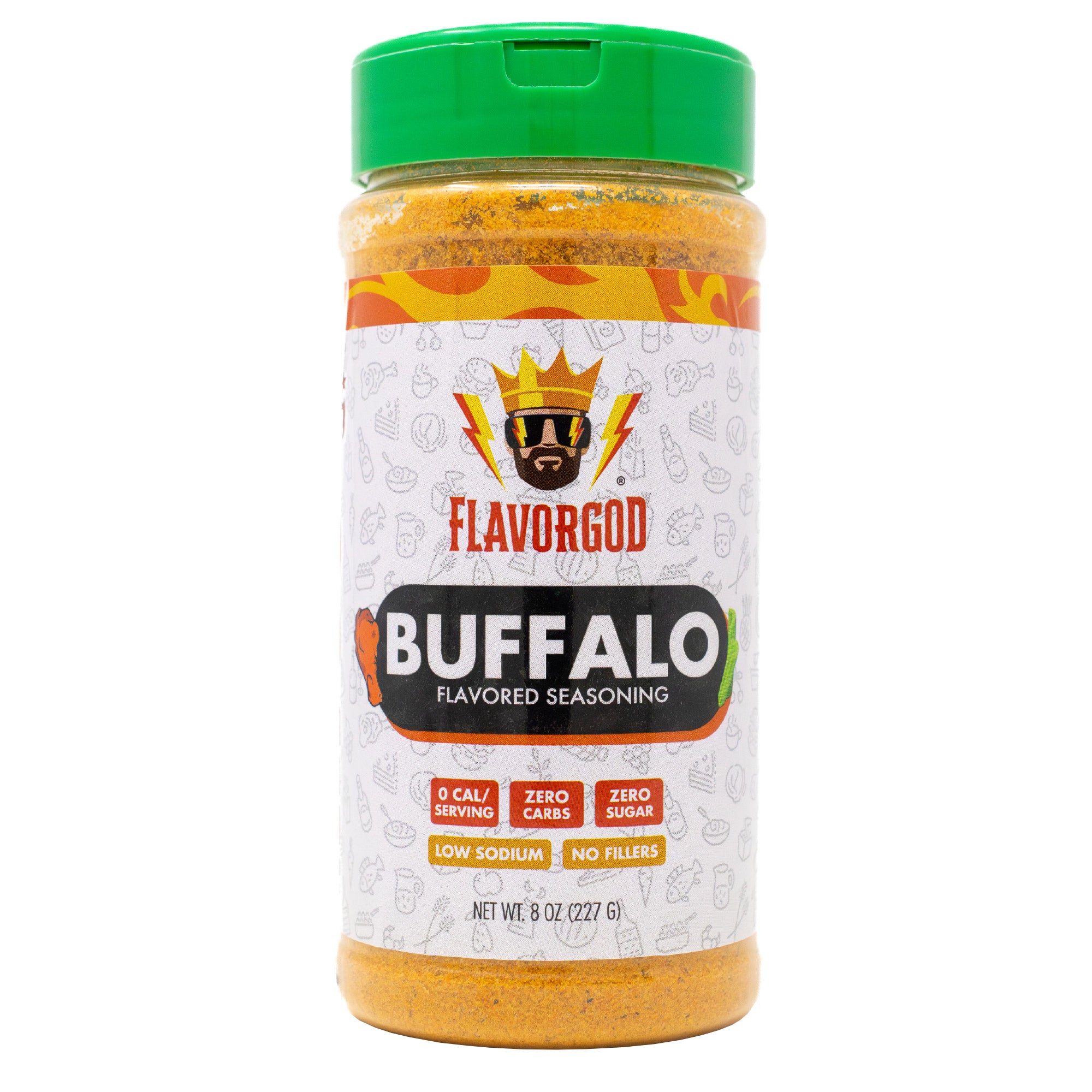 FLAVOR GOD BUFFALO SEASONING 8 OUNCES