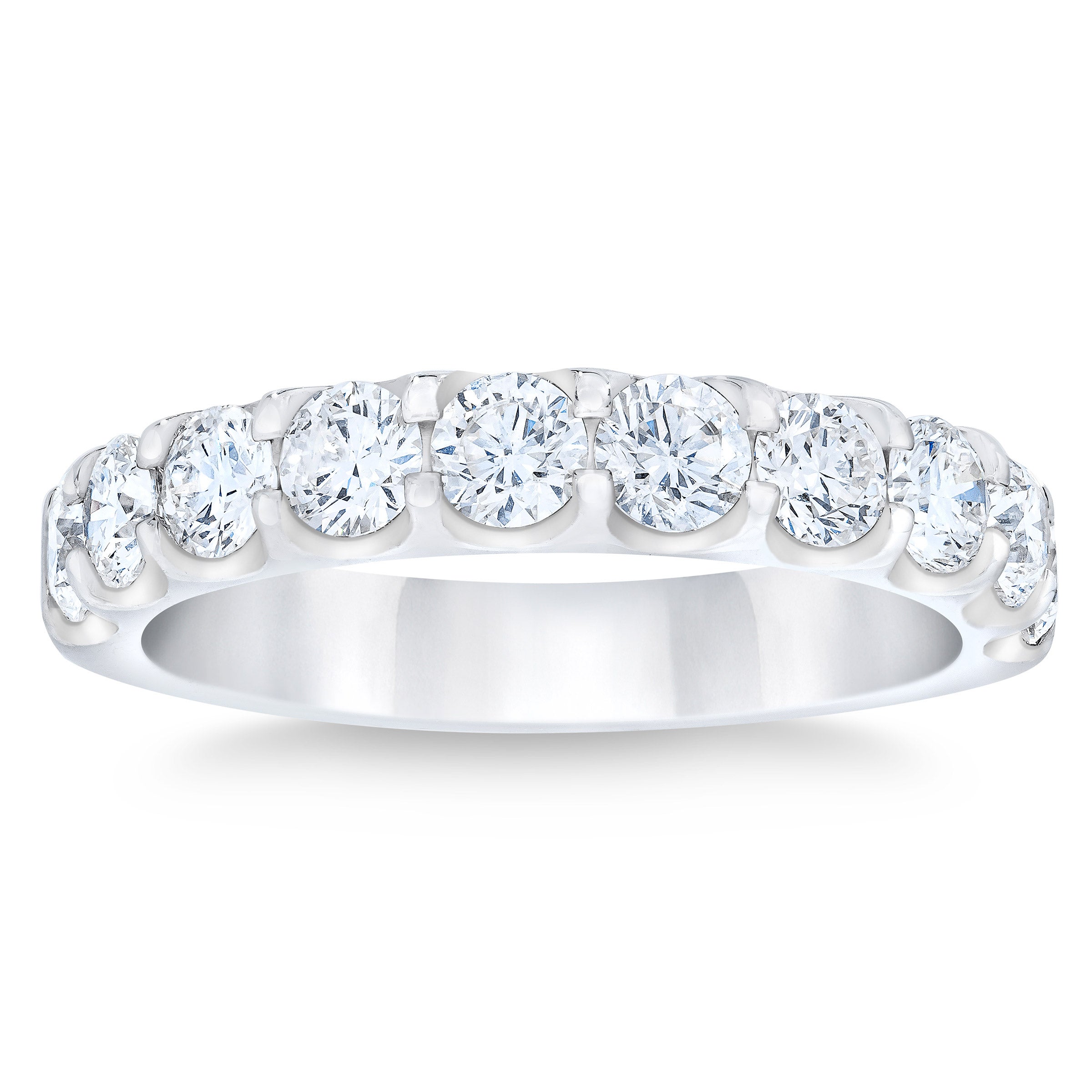 PLATINUM VS2 I 1.50CTW ROUND DIAMOND WEDDING BAND - Image 1
