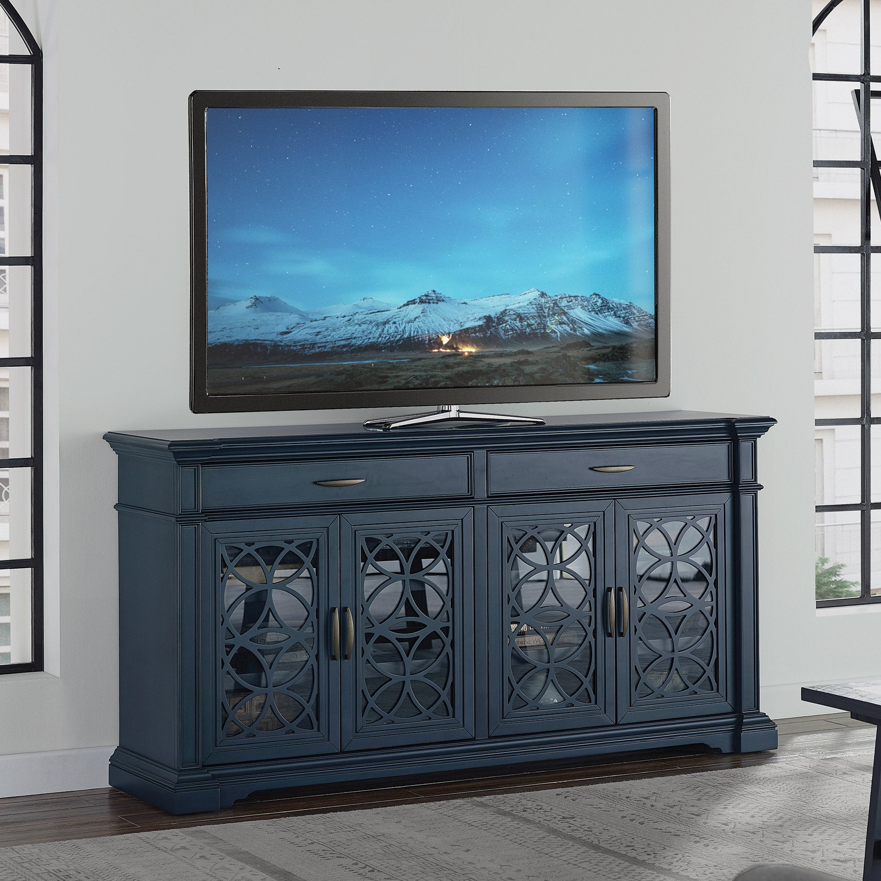 LUNA 74¨ ACCENT CONSOLE - BLUE - Image 1