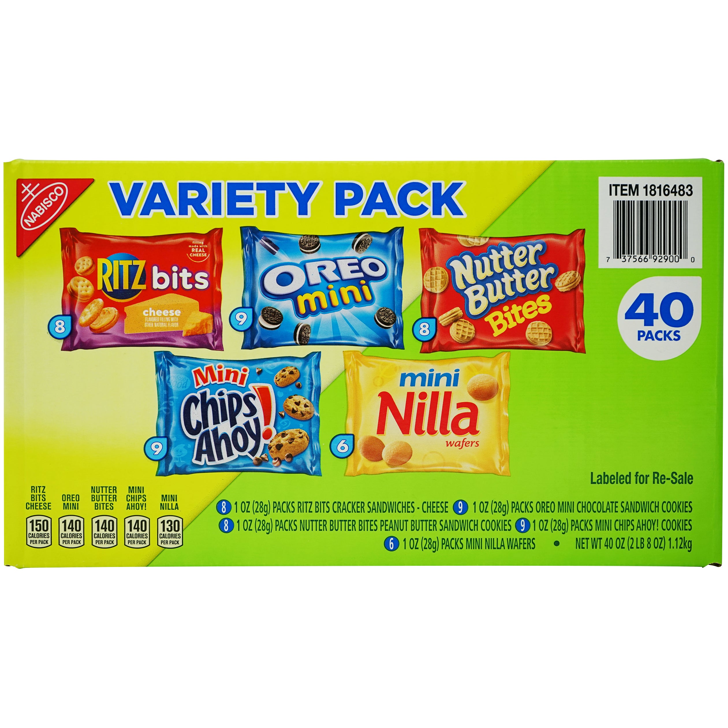 NABISCO VARIETY 40 COUNT BOX - Image 1