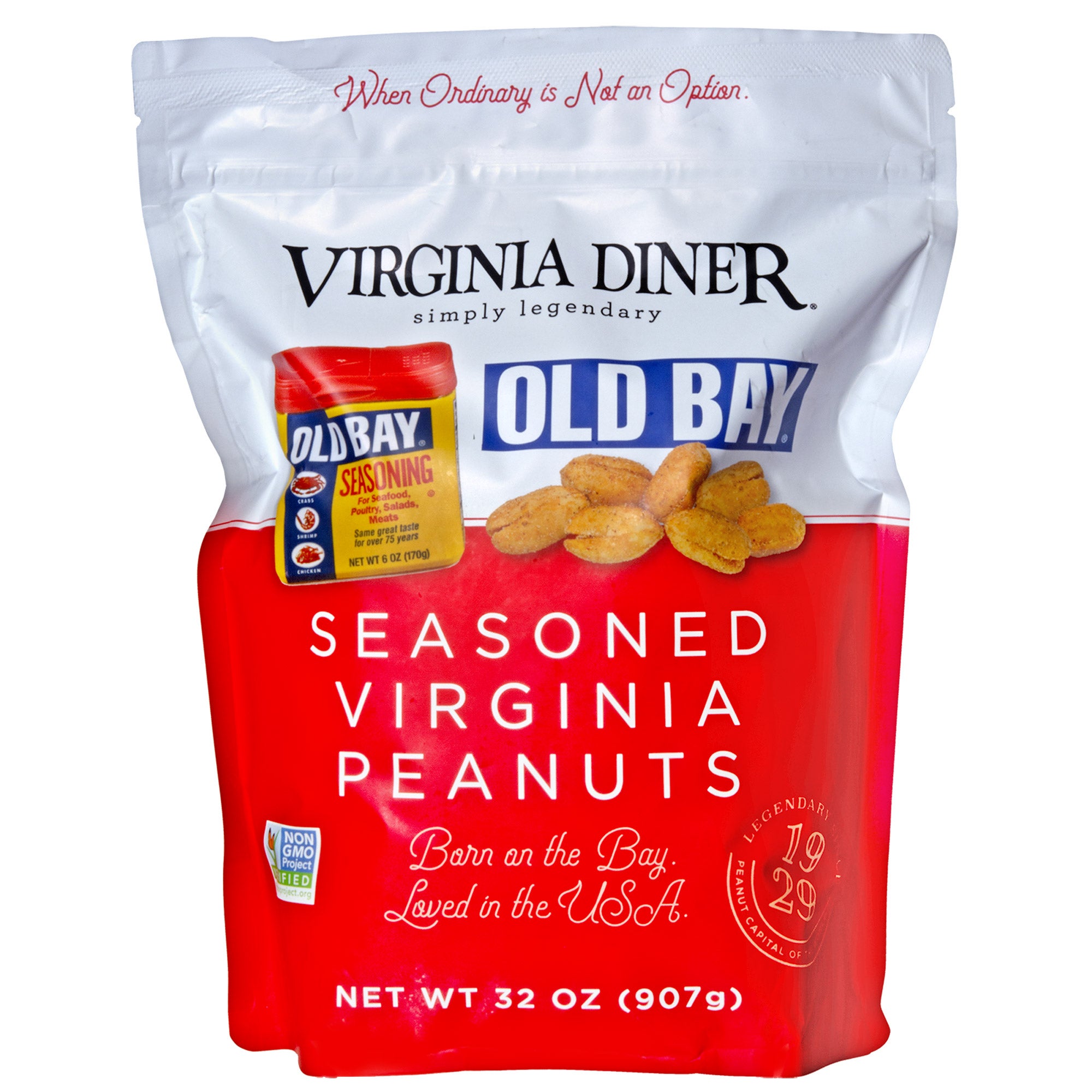 VIRGINIA DINER OLD BAY PEANUTS 32 OZ (2 LB) - Image 1