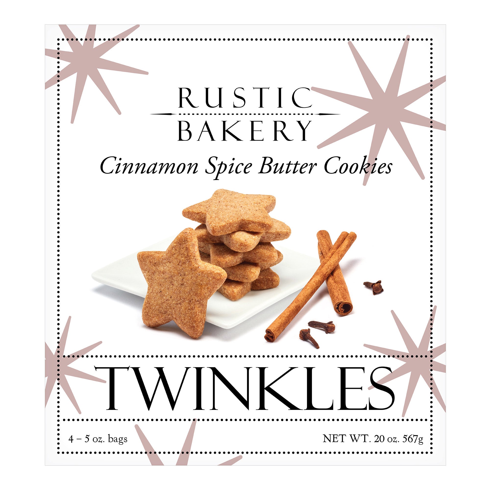 RUSTIC BAKERY TWINKLES COOKIES 4/5 OZ