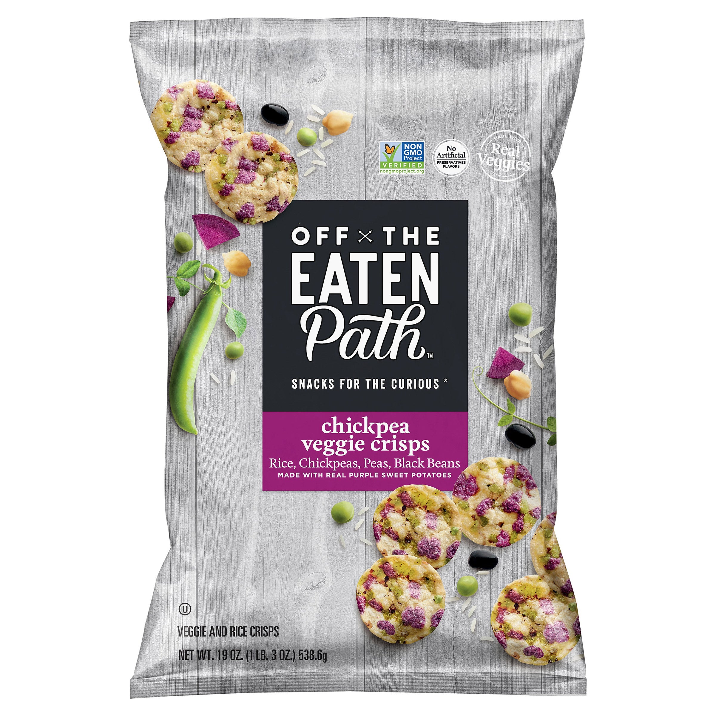OFF THE EATEN PATH CHICKPEA VEGGIE 19 OUNCE BAG