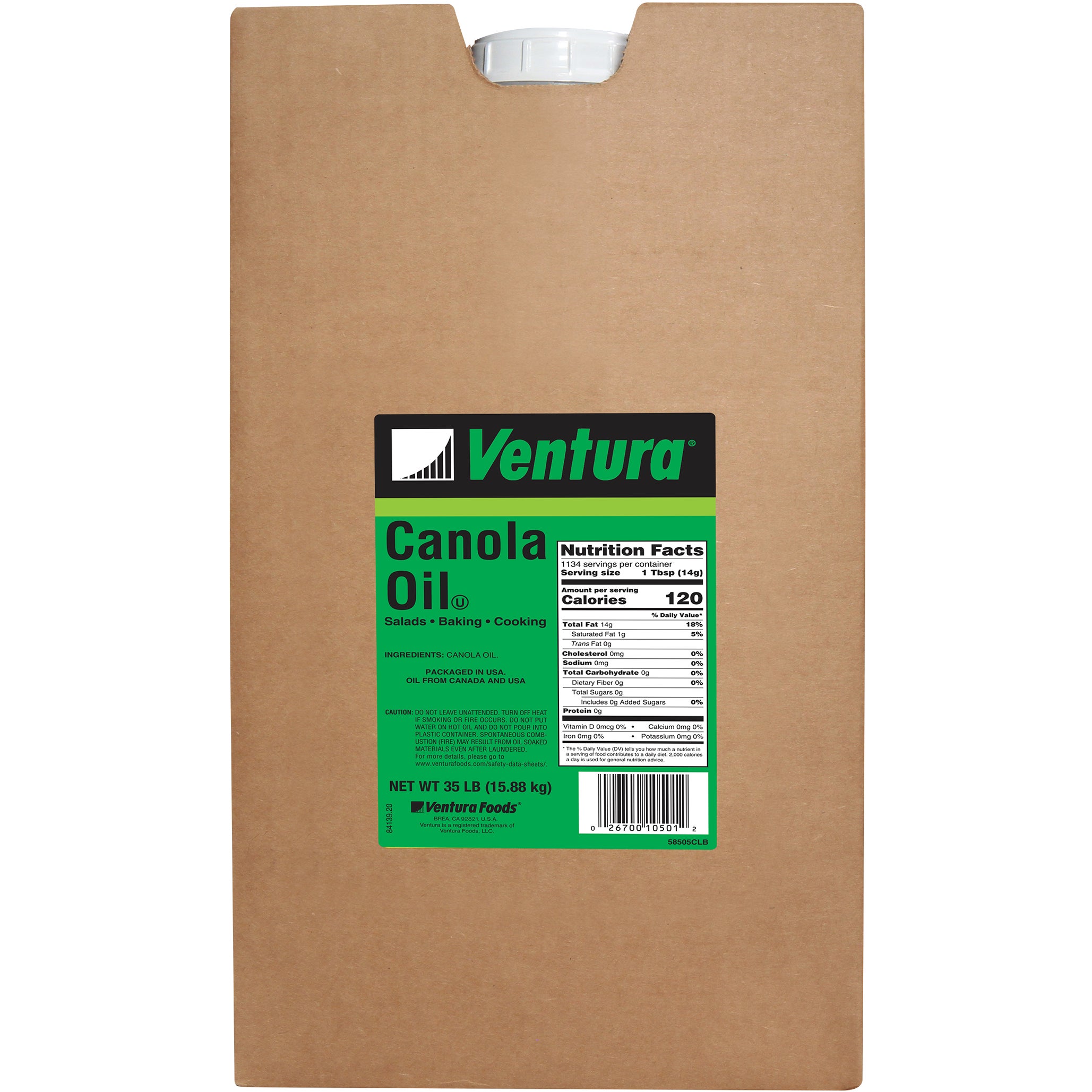 VENTURA CANOLA OIL 35 LB (4.6 GAL)