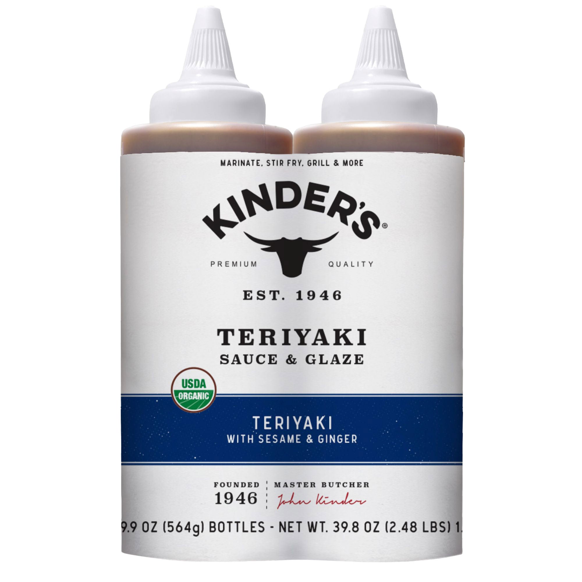 KINDERS ORGANIC TERIYAKI SAUCE 2/19.9 OZ