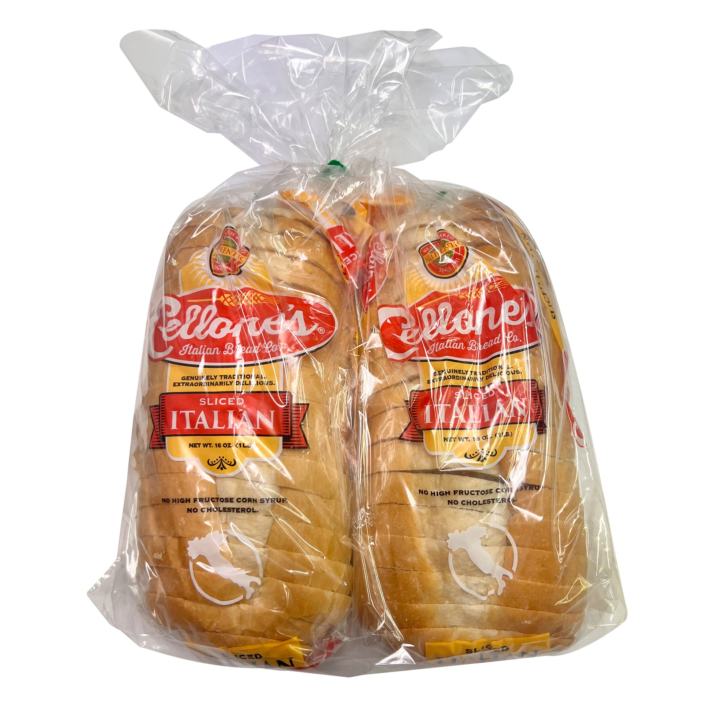 CELLONE'S SLICED ITALIAN BREAD 2/16 OZ (2 LBS)
