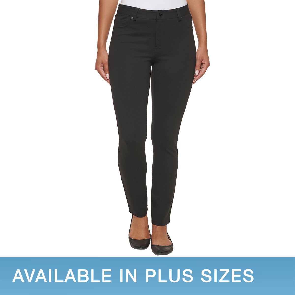 DKNY LADIES' STRAIGHT LEG PONTE PANT - Image 1
