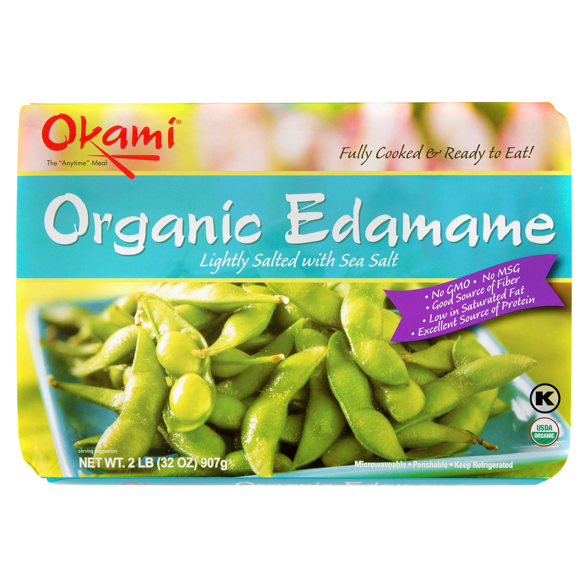 ORGANIC OKAMI EDAMAME 32 OUNCES