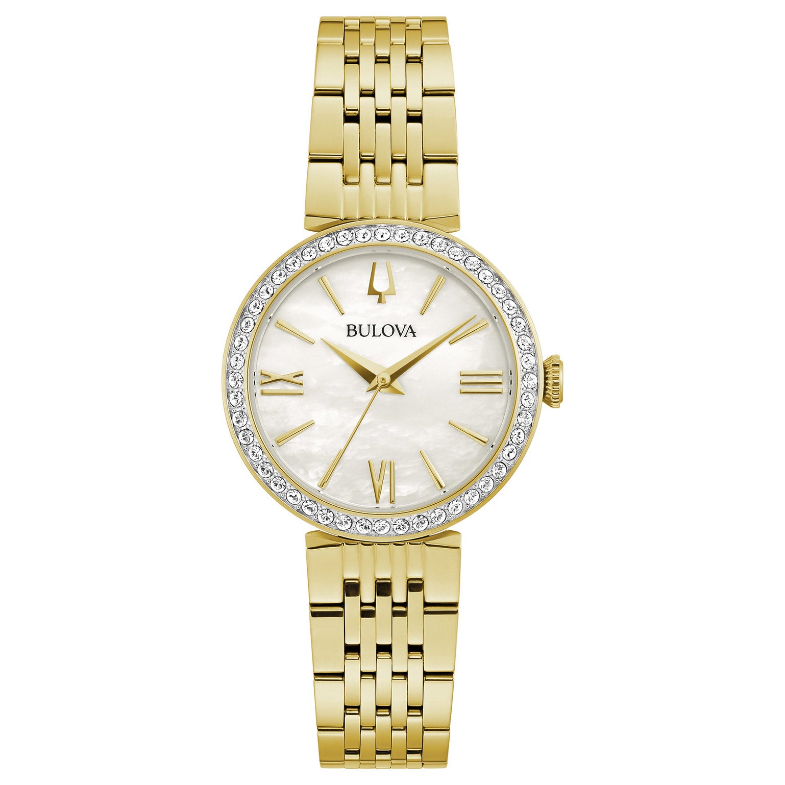 BULOVA GOLD-TONE STAINLESS STEEL LADIES QUARTZ WATCH - Image 1