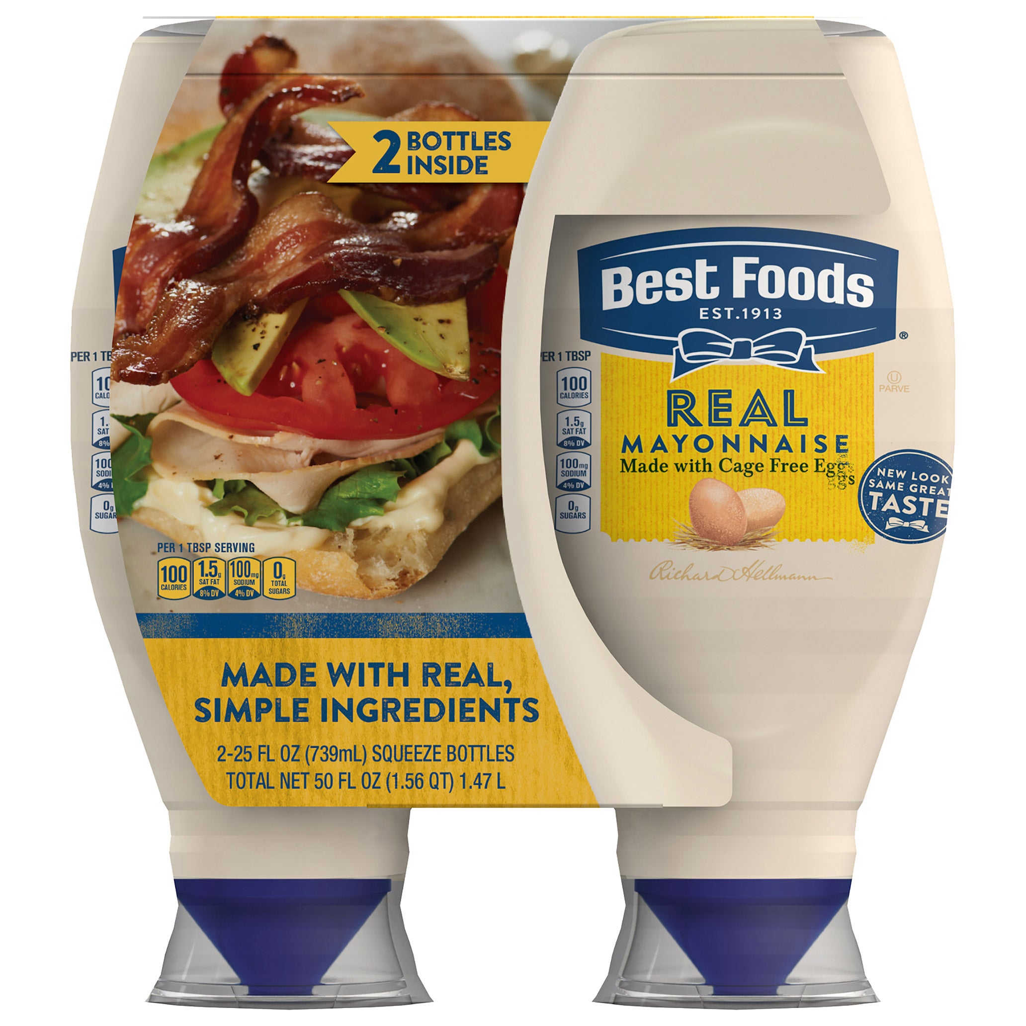 BEST FOODS SQUEEZE MAYONNAISE 2/25 OZ - Image 1
