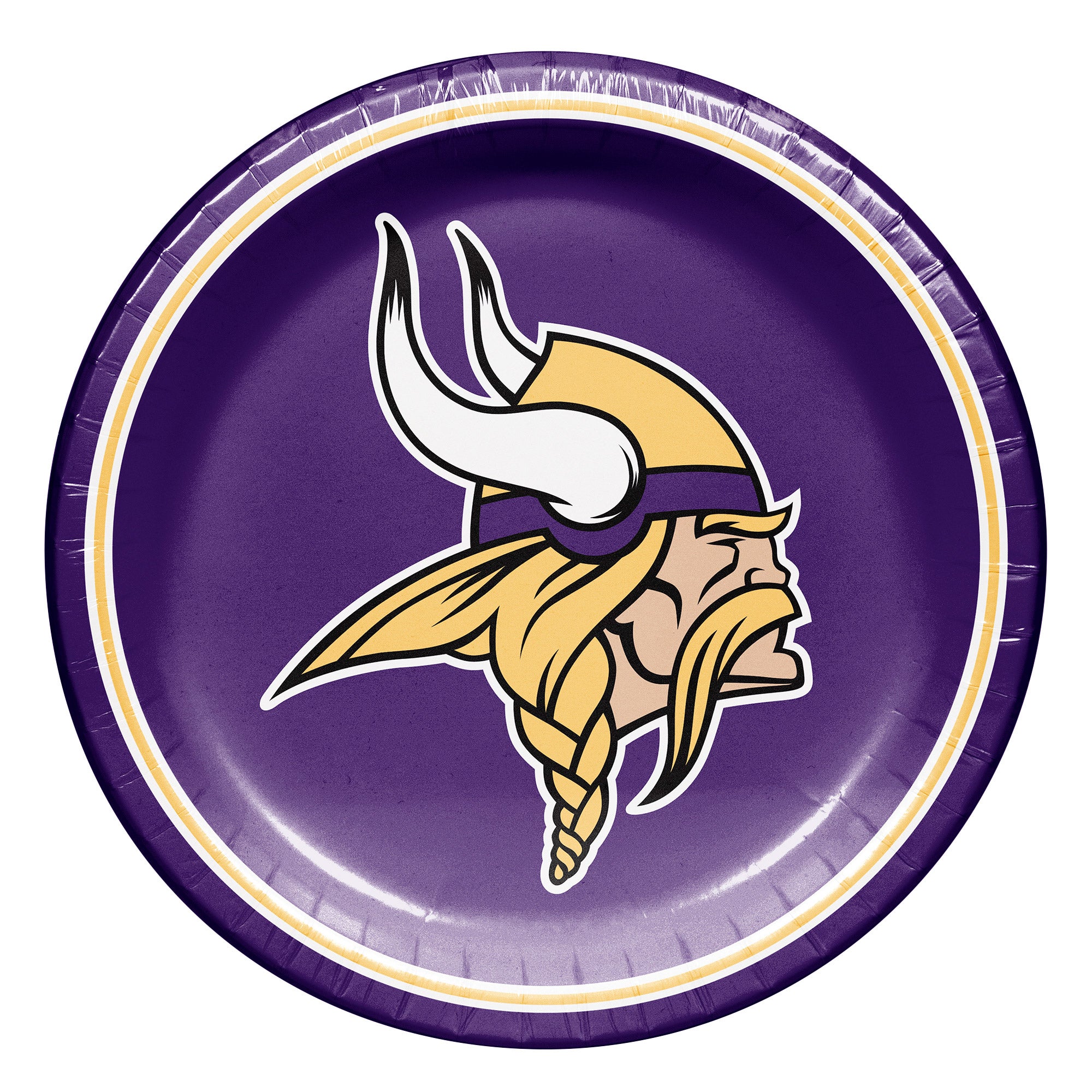 HOFFMASTER 10¨ PLATE MINNESOTA VIKINGS 100 COUNT PACKAGE