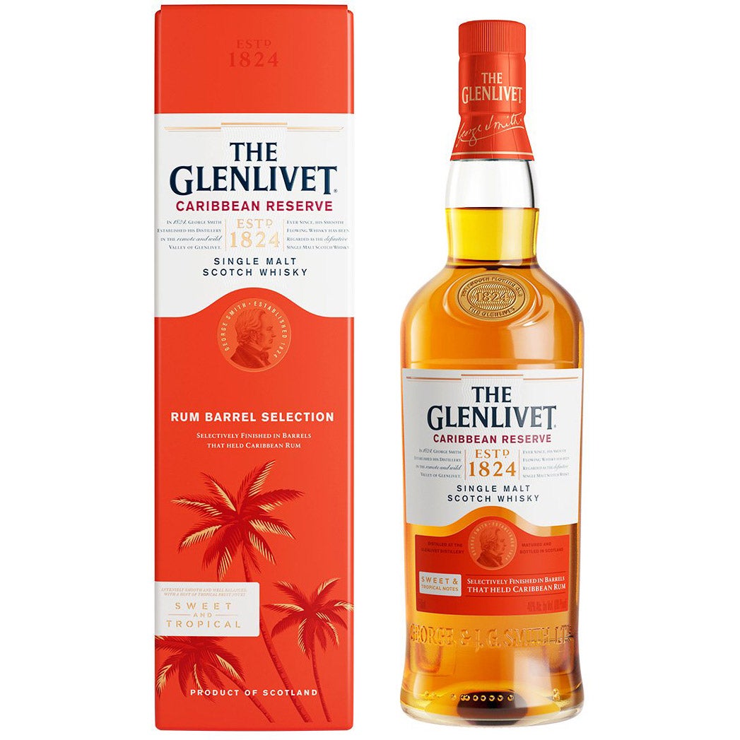 THE GLENLIVET CARIBBEAN RESERVE SCOTLAND 750ML