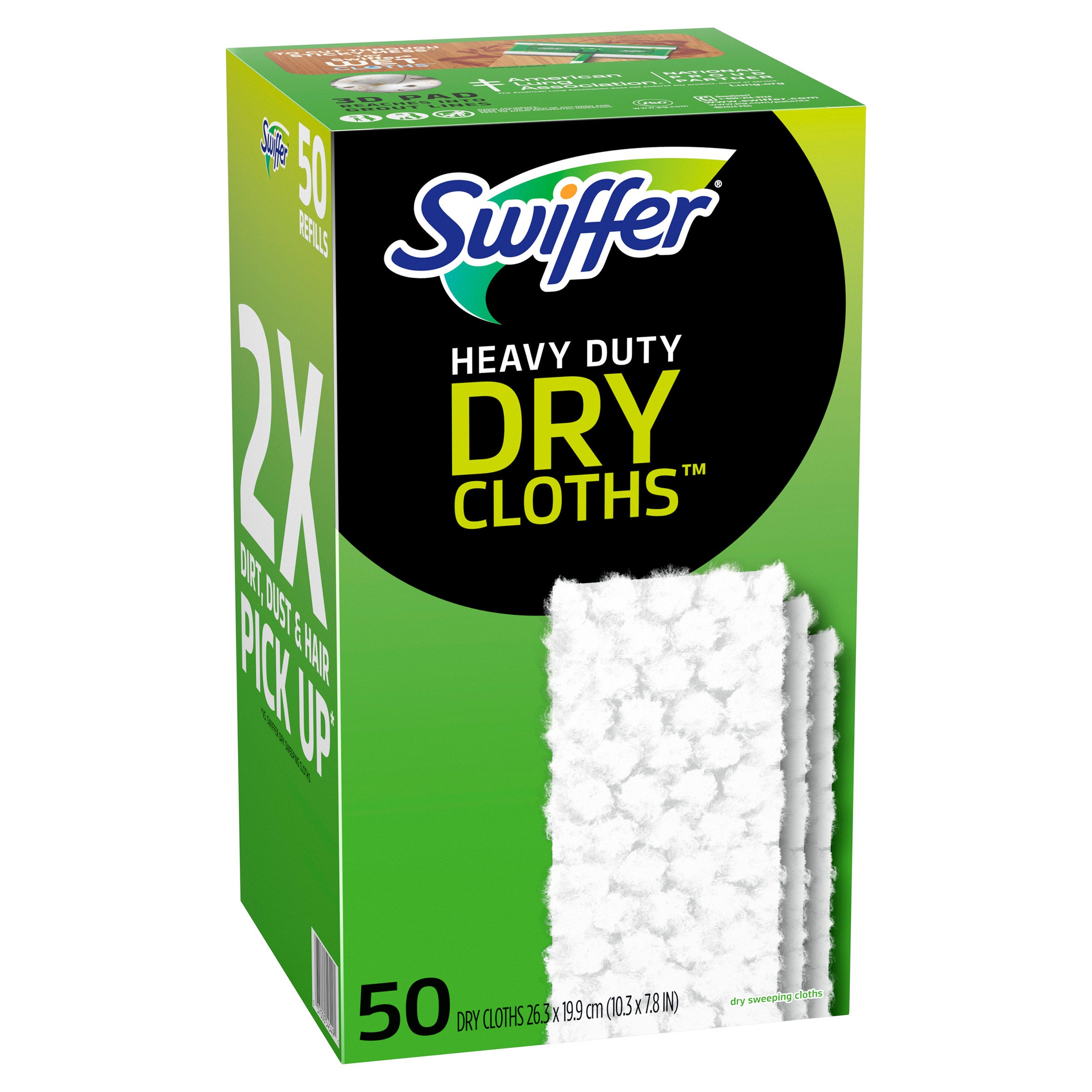 SWIFFER HEAVY DUTY SWEEPER DRY 50 COUNT PACKAGE - Image 1