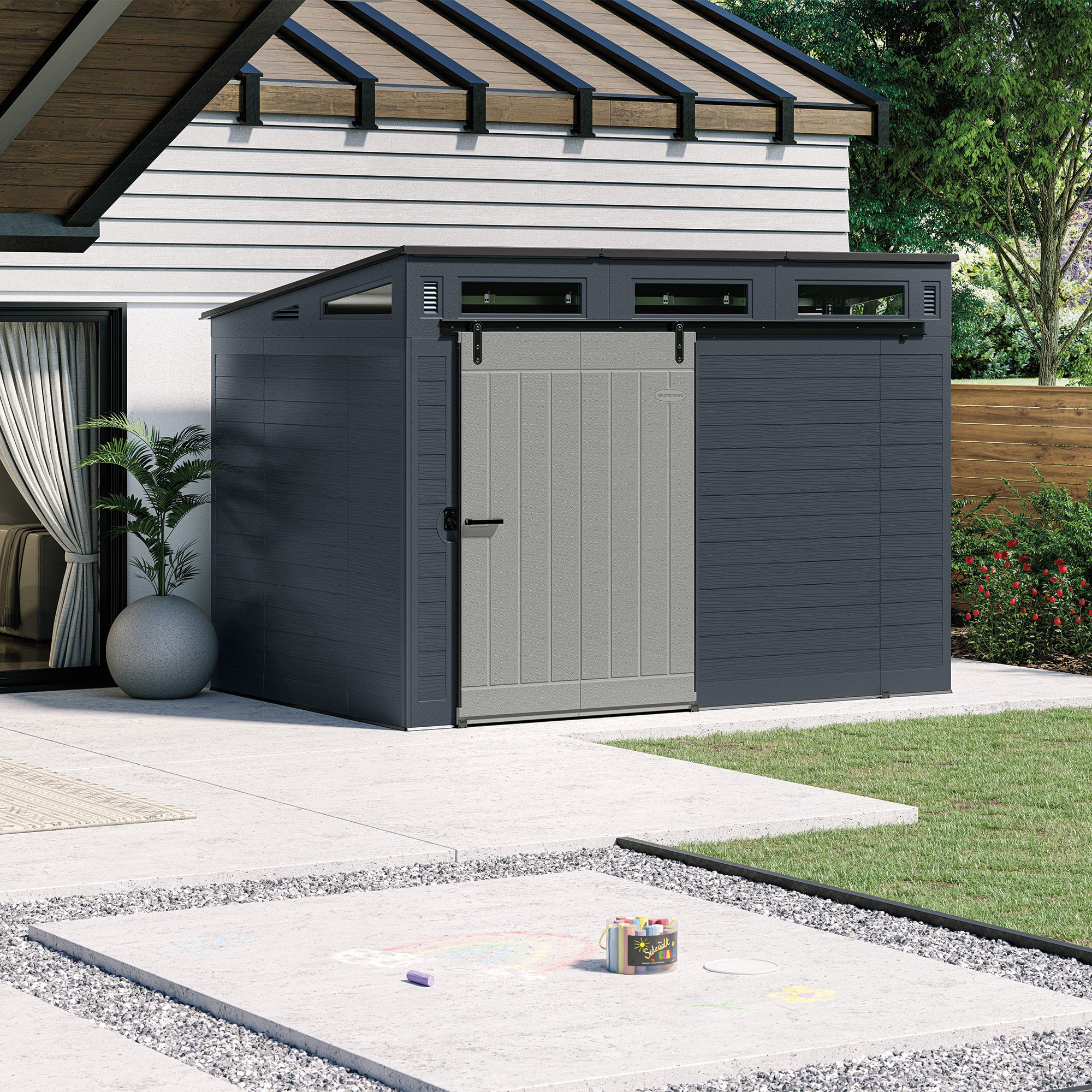 SUNCAST 10'X7' SLIDING DOOR SHED