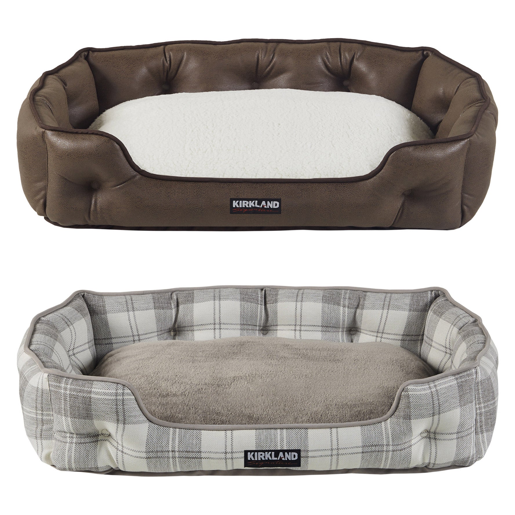 KIRKLAND SIGNATURE SMALL TUFTED PET BED 30¨ X 22¨ X 7¨