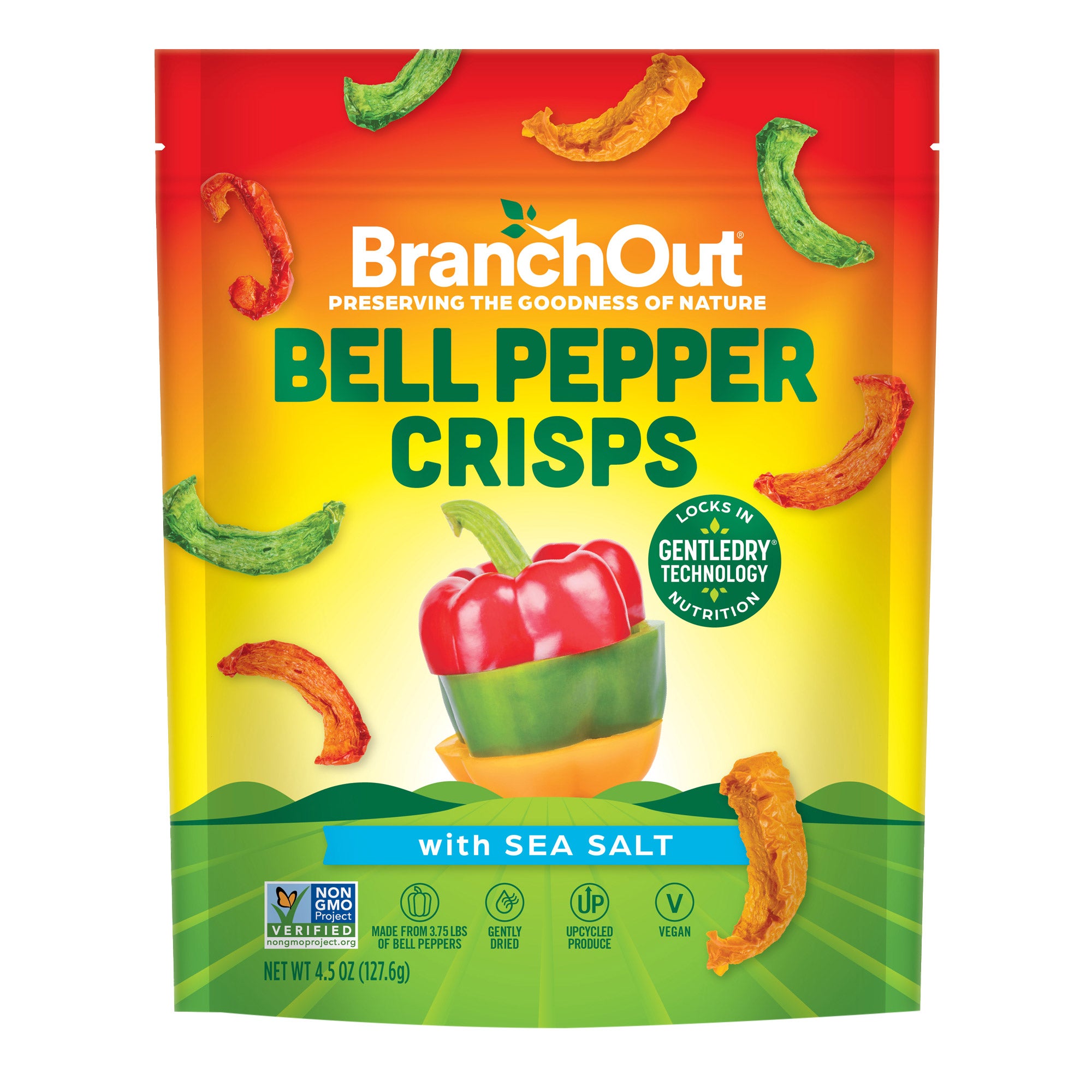 BRANCH OUT BELL PEPPER CRISPS 4.5 OZ