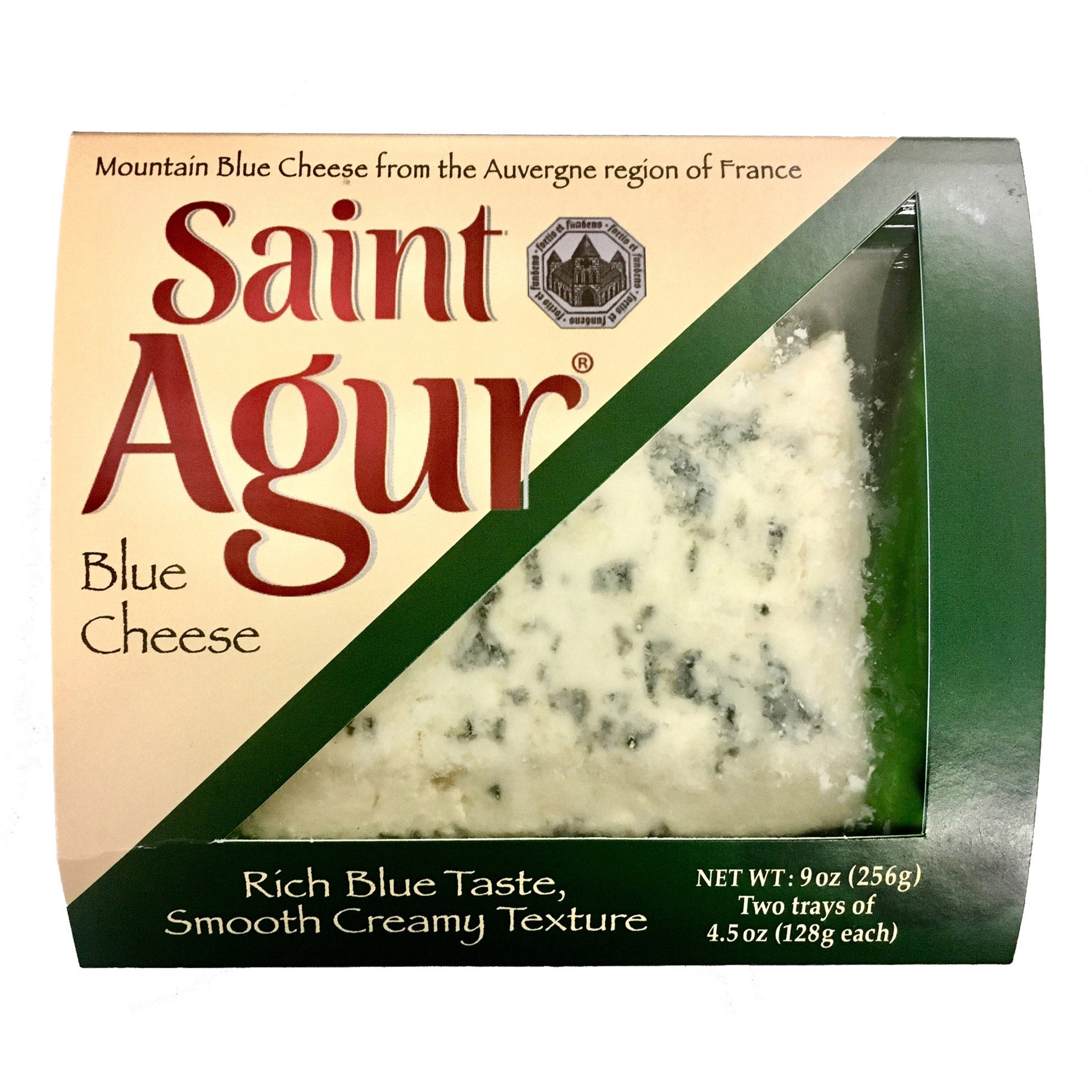 SAINT AGUR BLUE CHEESE 2/4.5OZ (.56 LBS) - Image 1