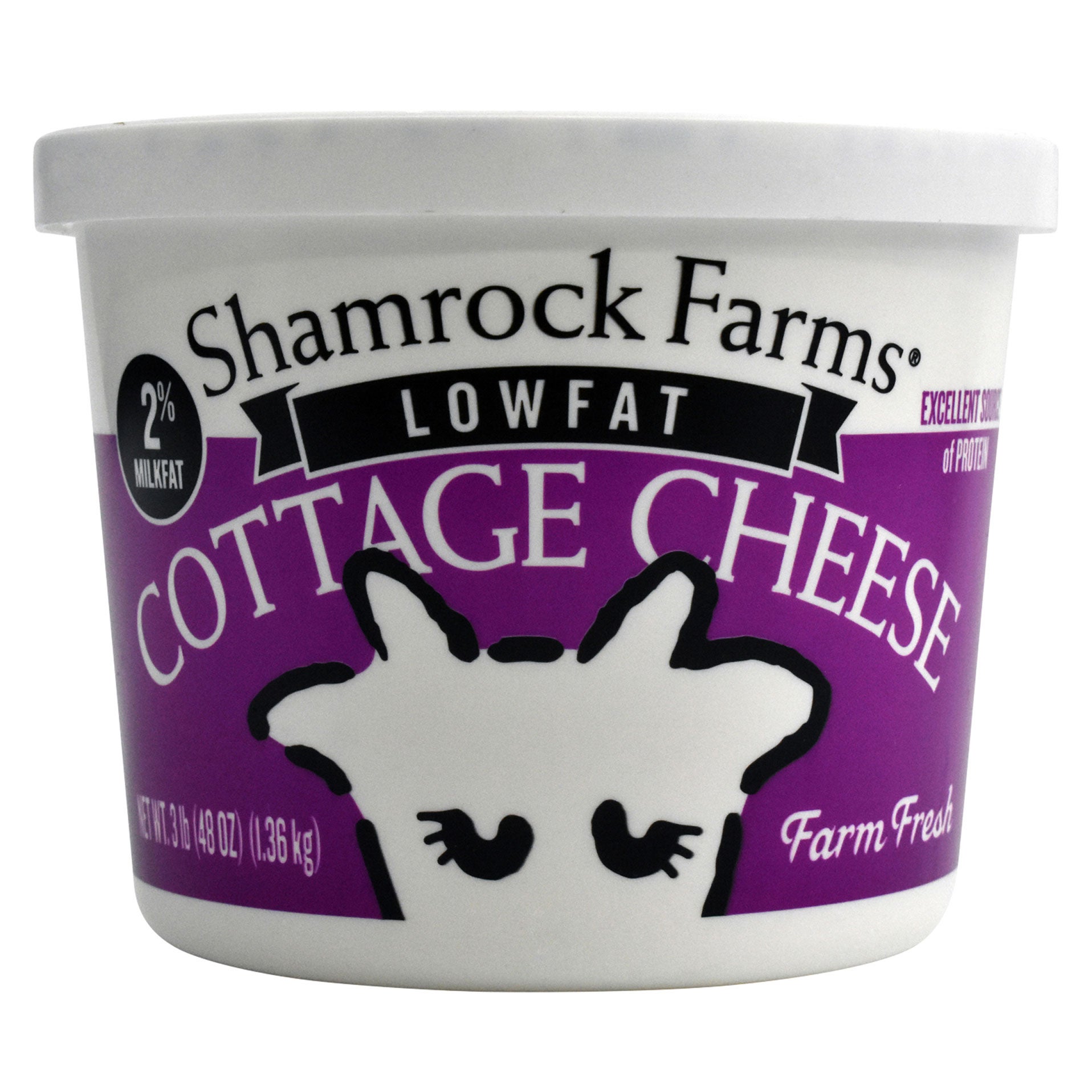 SHAMROCK FARMS LOW FAT COTTAGE CHEESE 3 LBS