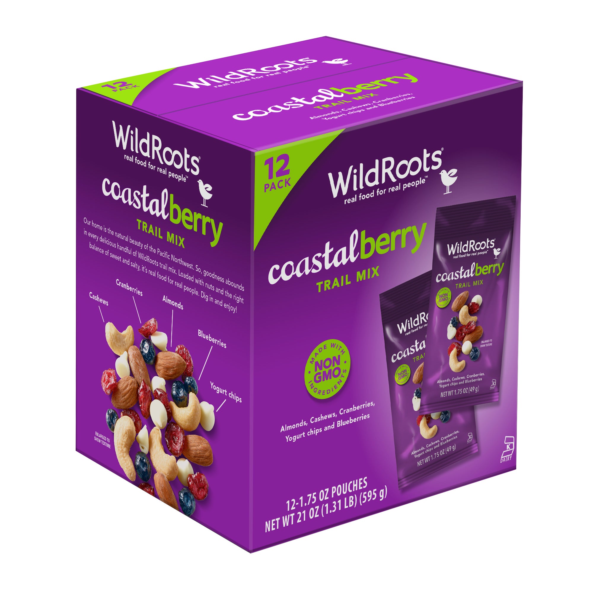 WILDROOTS COASTAL BERRY TRAIL MIX 12/1.75OZ (1.3LBS)