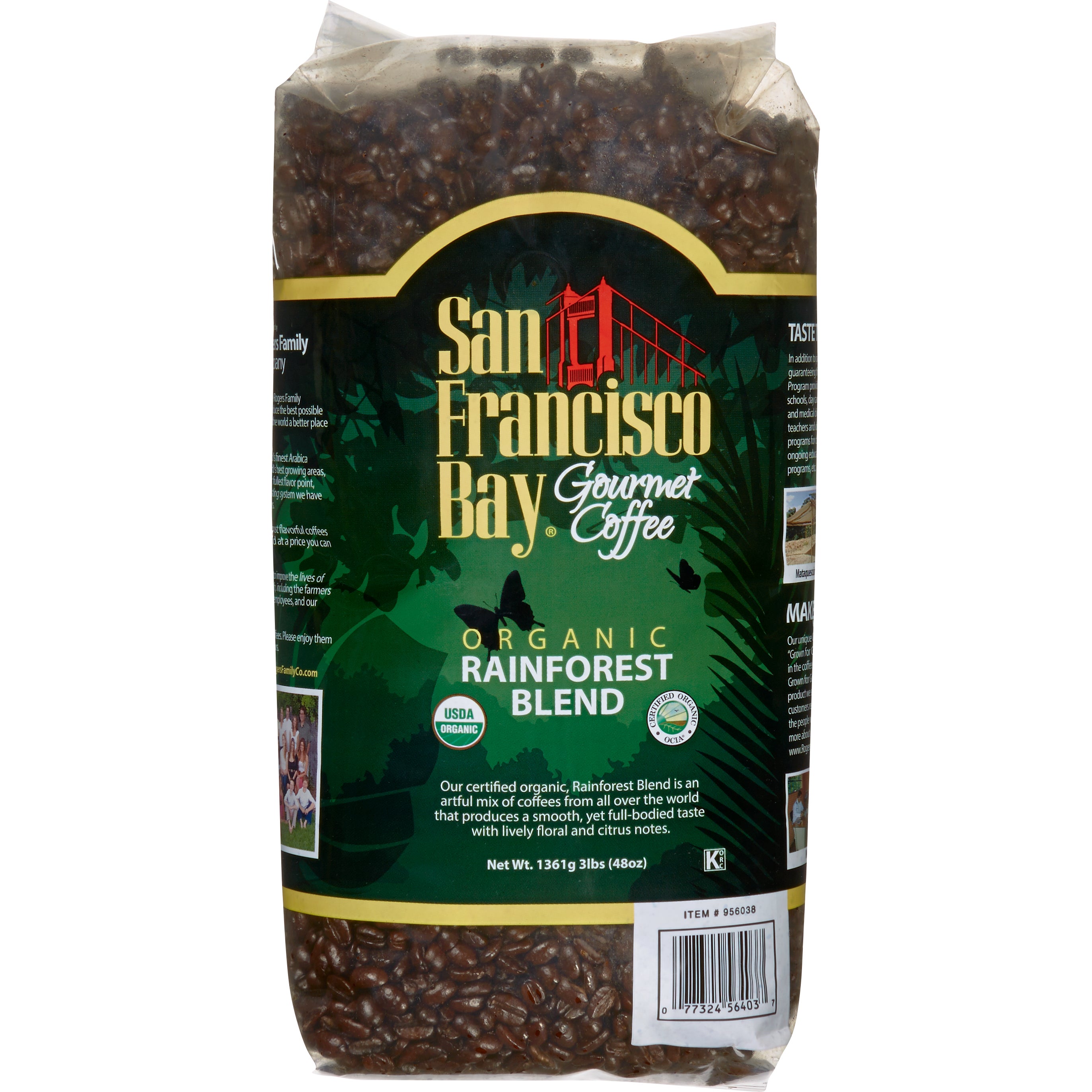 ORGANIC SAN FRANCISCO BAY RAINFOREST BLEND 3 POUNDS - Image 1