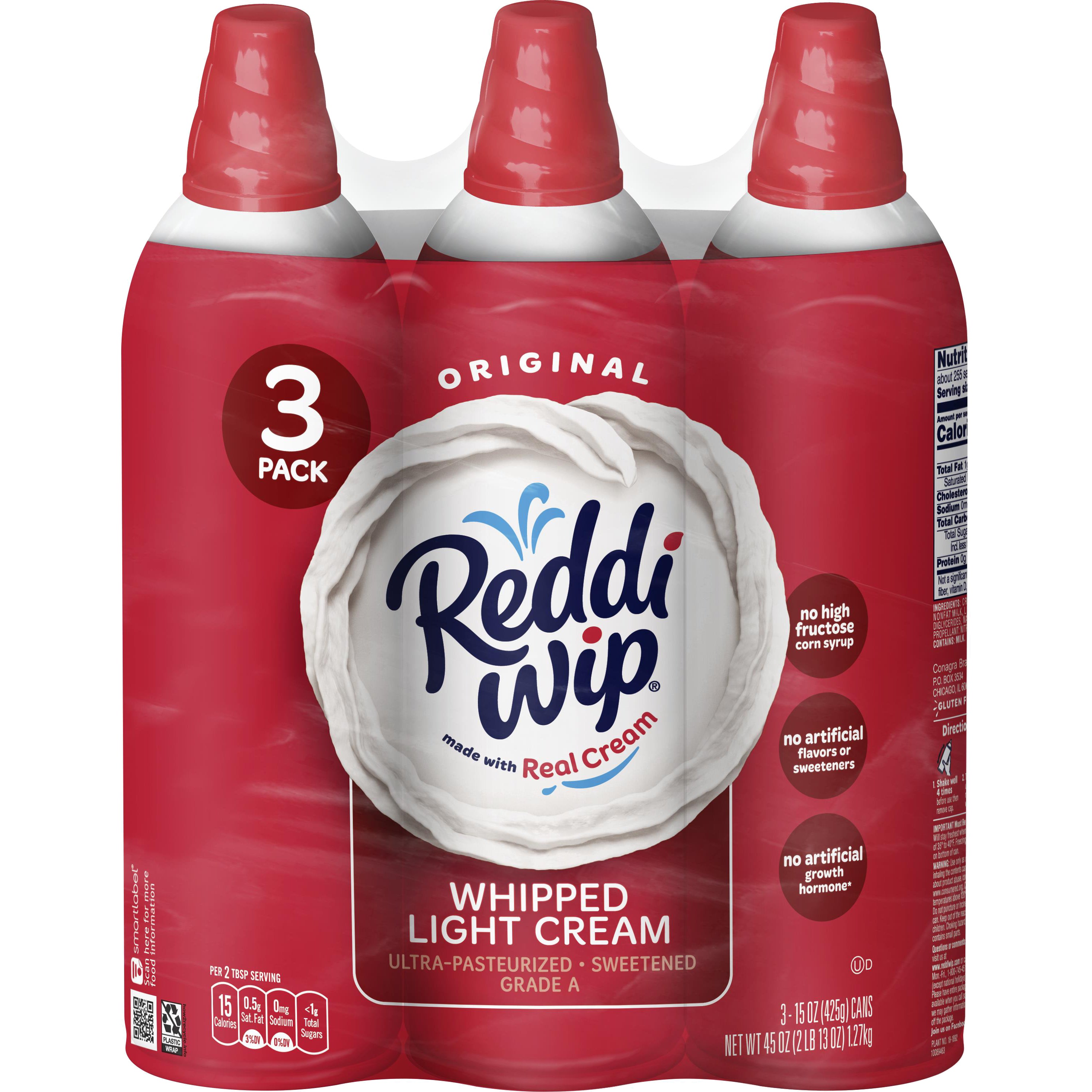 REDDI WIP LIGHT WHIPPED CREAM 3/15 OZ - Image 1