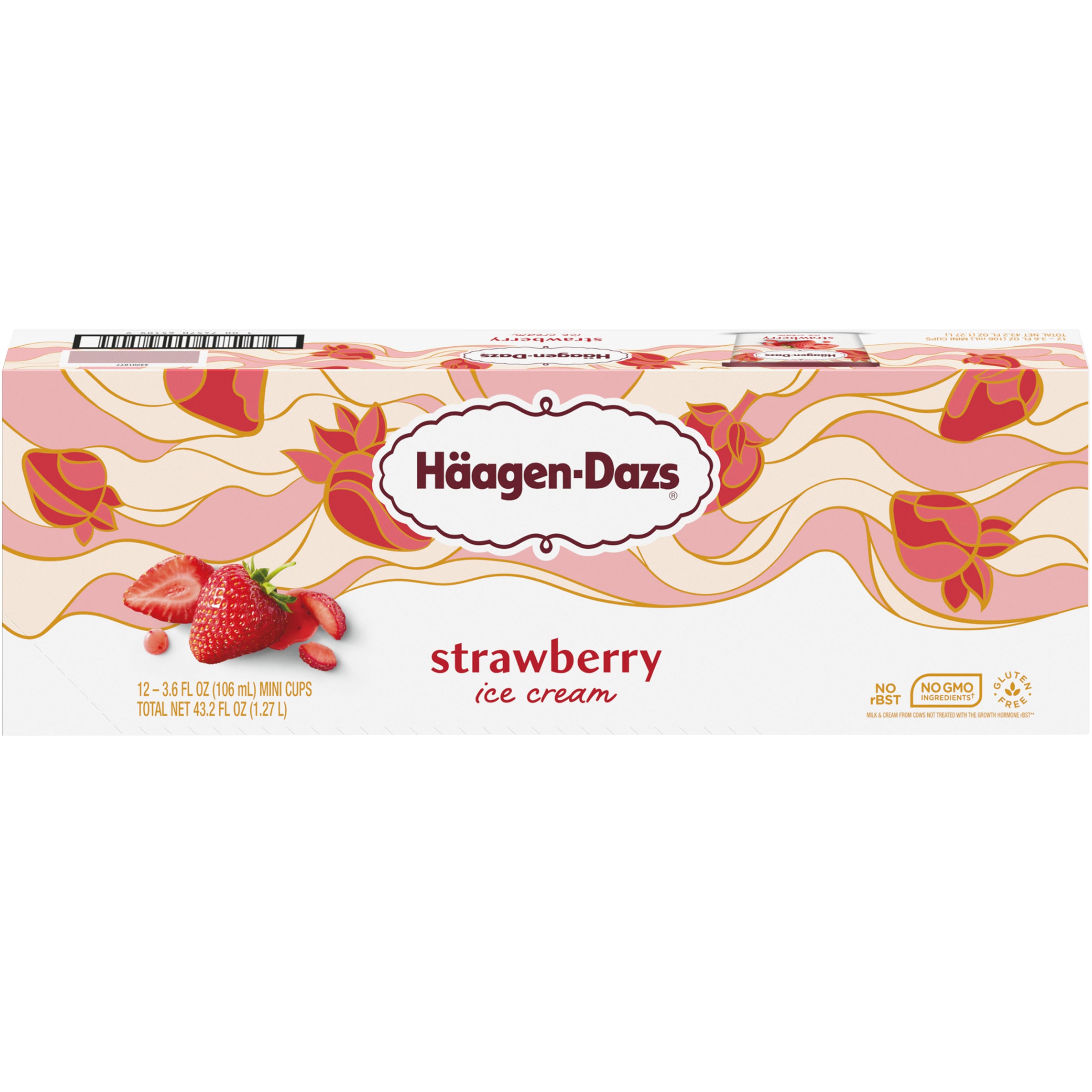 HAAGEN DAZS STRAWBERRY CUPS 12/3.6OZ - Image 1