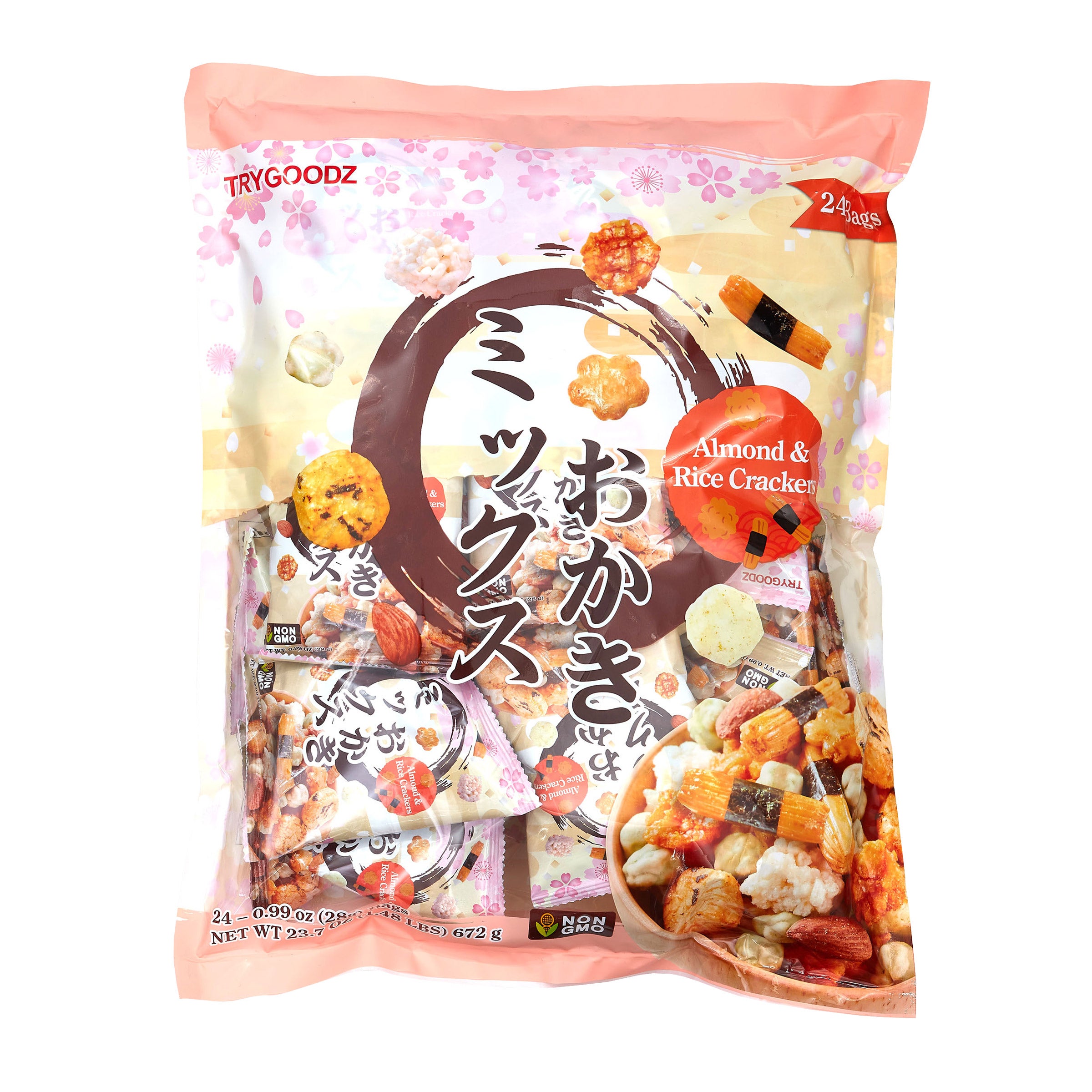 TRYGOODZ ALMOND & RICE CRACKERS 23.7 OUNCES
