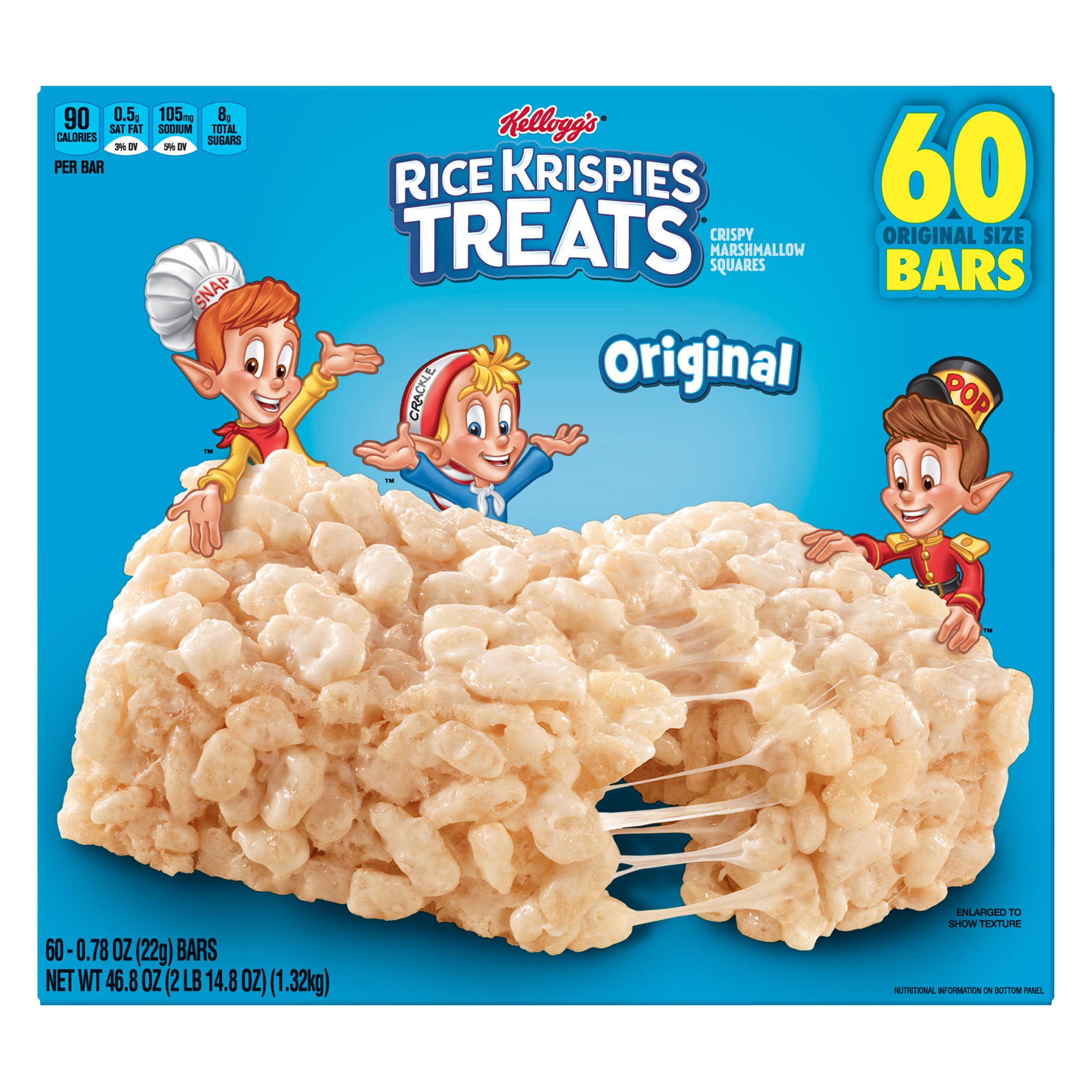 KELLOGG'S RICE KRISPIES TREATS 60 PACK .78 OUNCES EA - Image 1