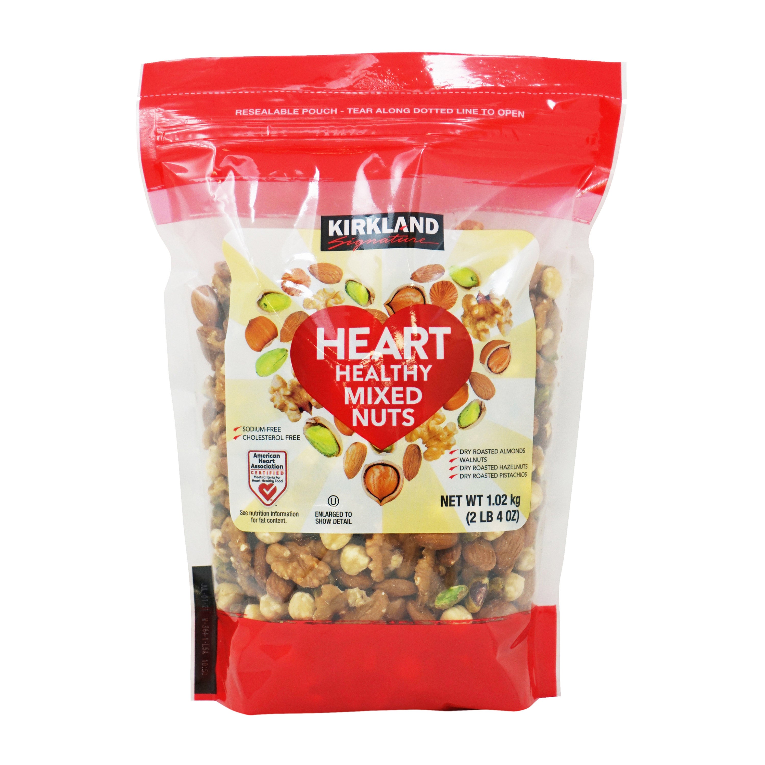 KIRKLAND SIGNATURE HEART HEALTHY NUTS 36 OZ
