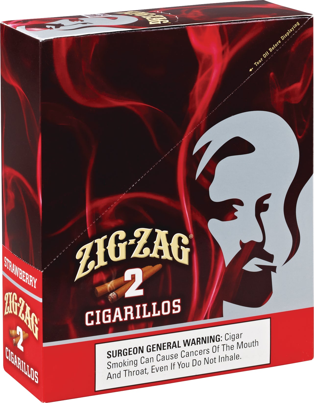 ZIG ZAG CIGARILL0 STRAWBERRY 15/2 PACKS PER CARTON