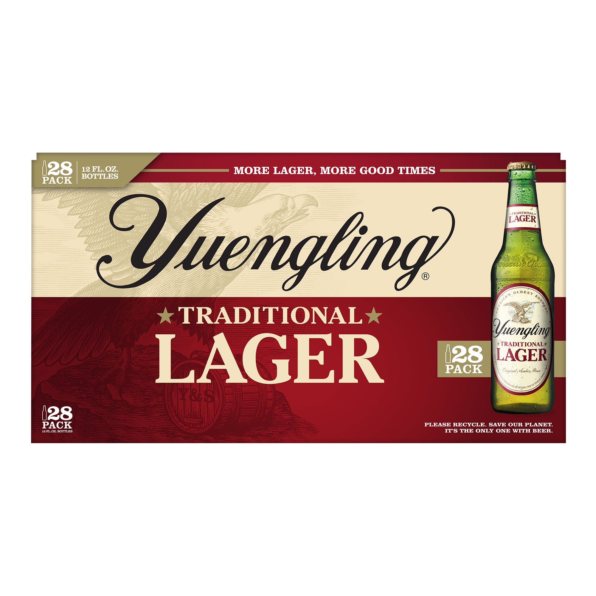 YUENGLING LAGER 28/12 OZ (10.5QT)