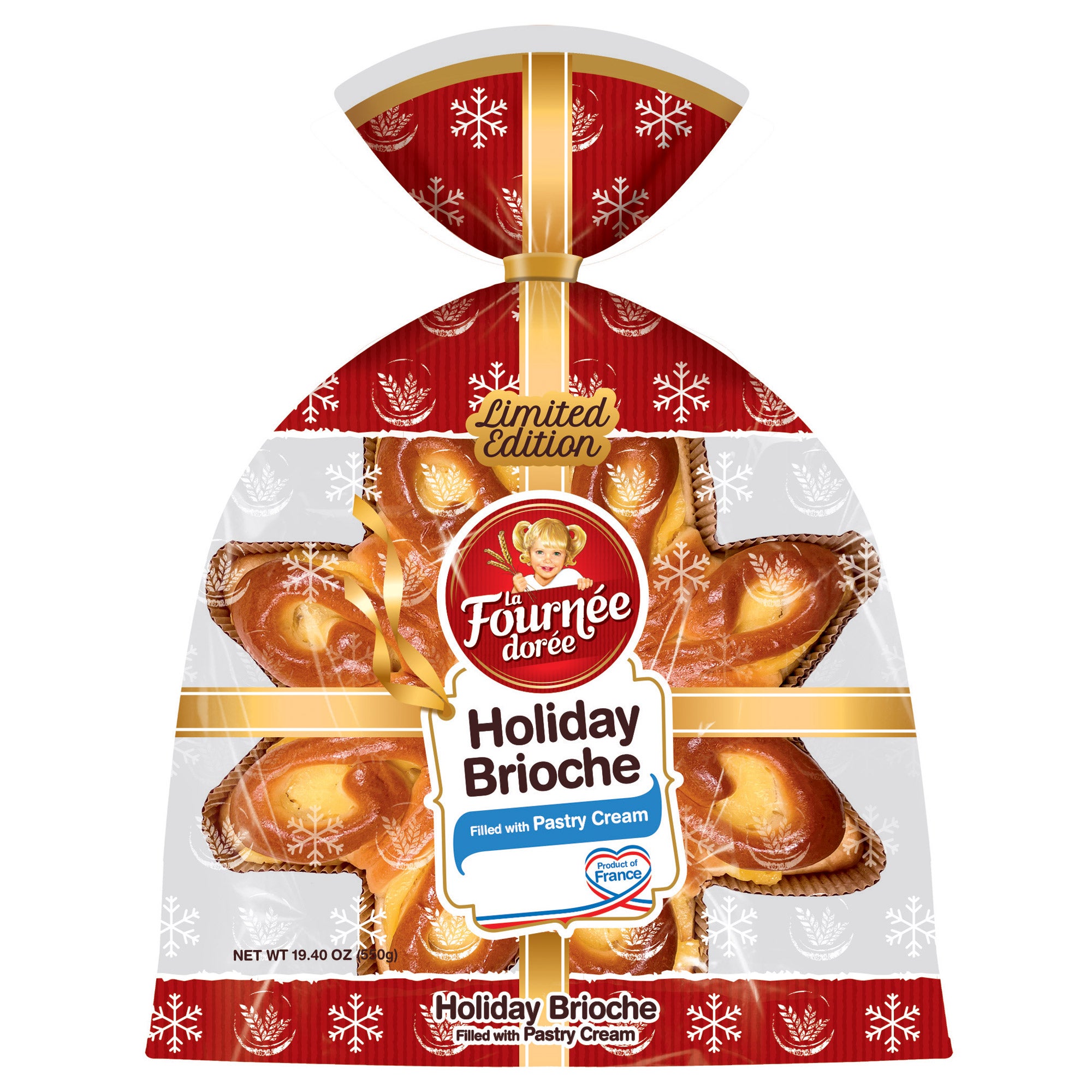 LA FOURNEE DOREE HOLIDAY STAR BRIOCHE 19.4 OZ (1.21 LBS)