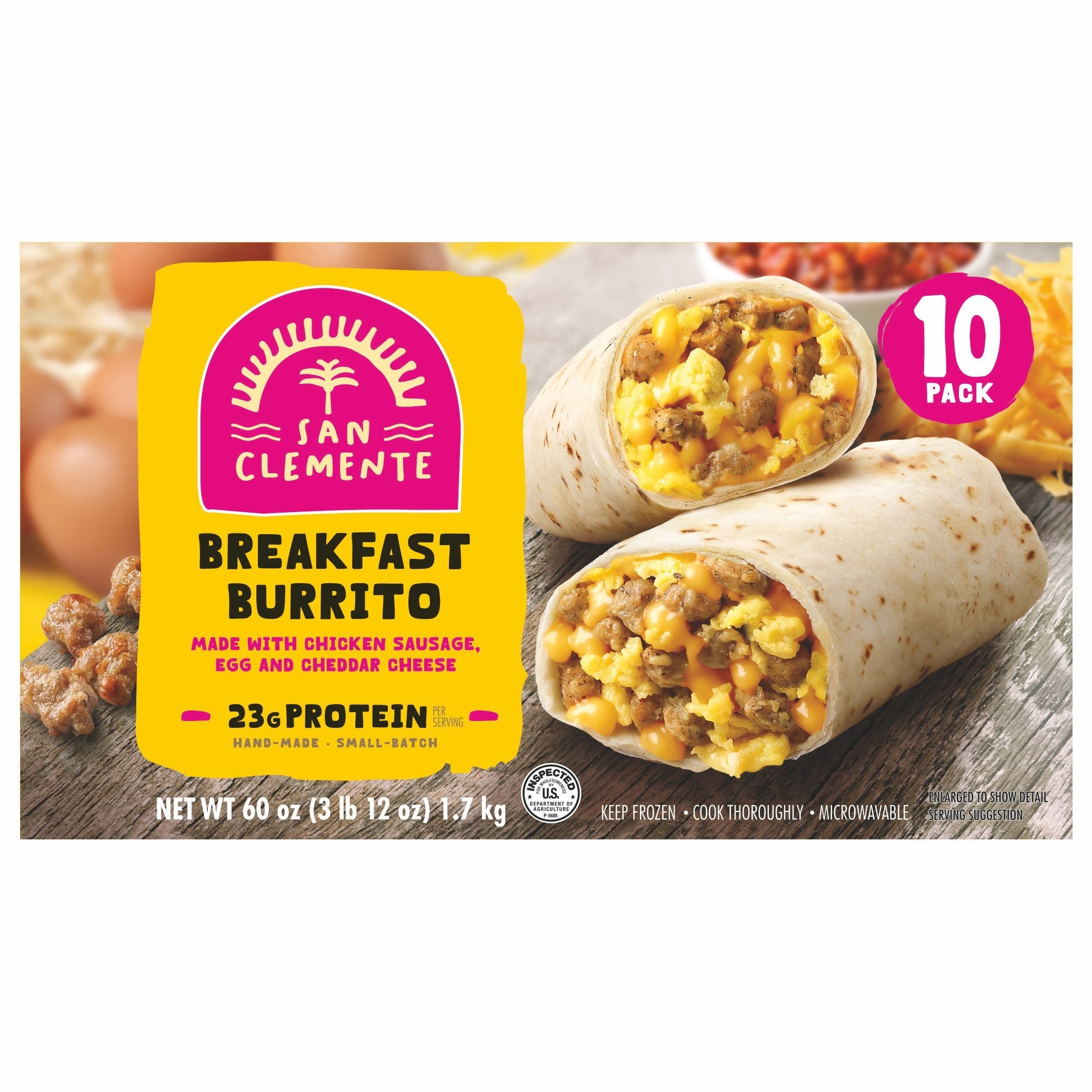 SAN CLEMENTE BREAKFAST BURRITO 10/6 OZ