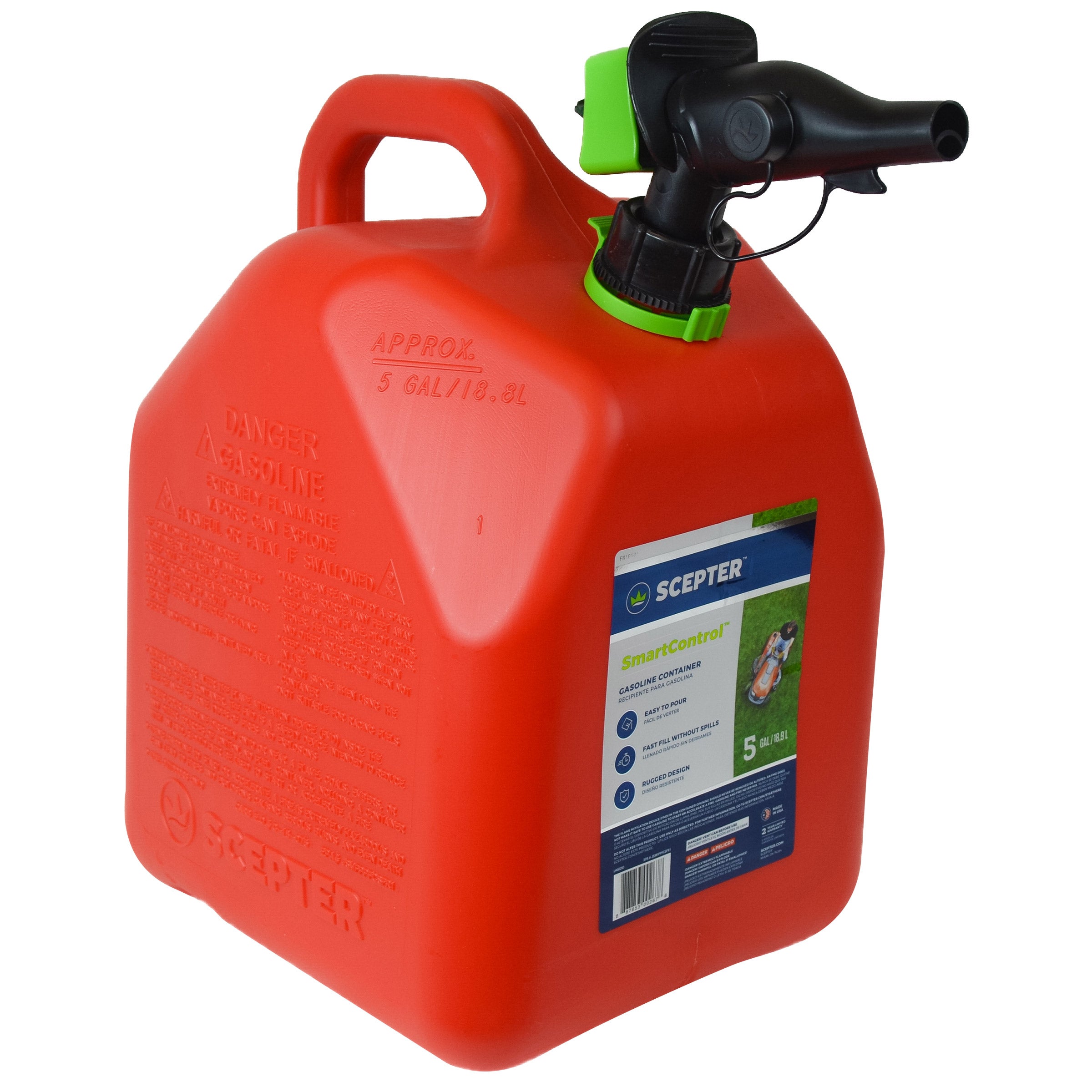 SCEPTER SMART CONTROL 5 GALLON GAS CAN
