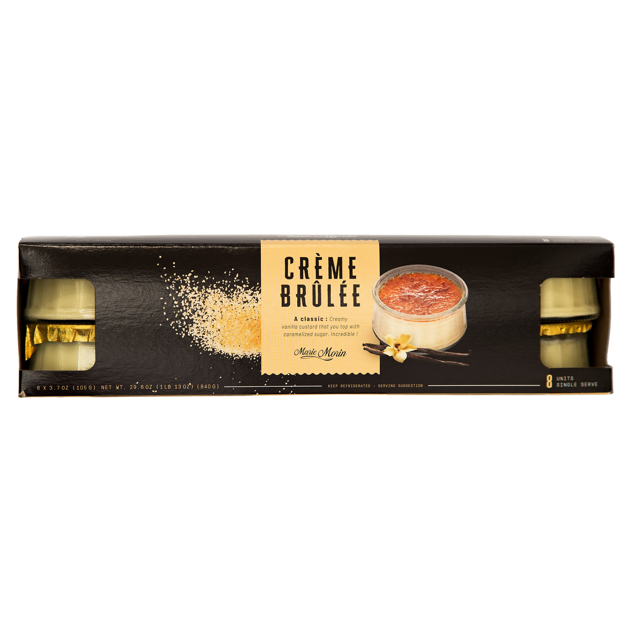 MARIE MORIN CREME BRULEE 8/3.7 OUNCE CUPS