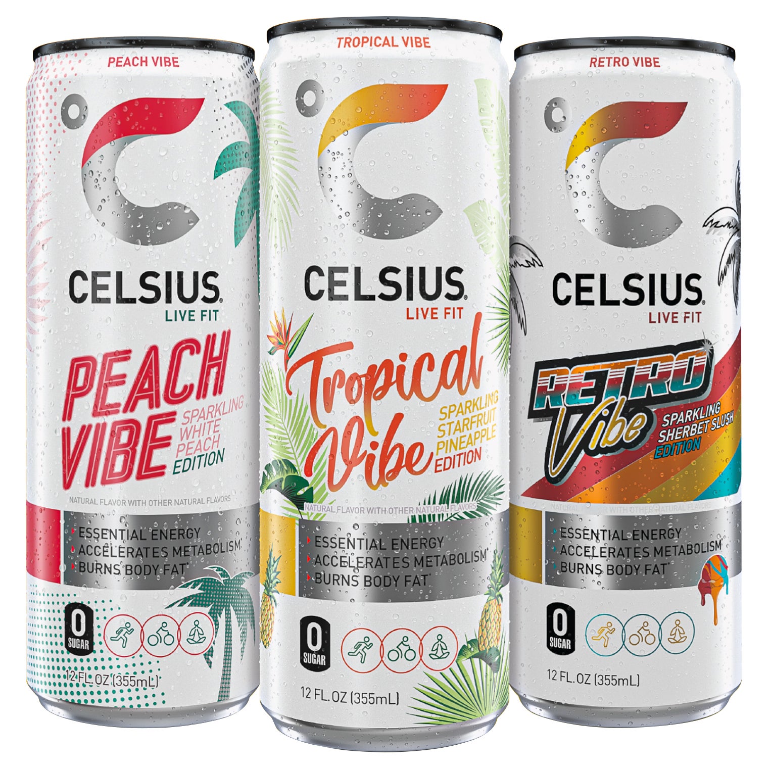 CELSIUS SPARKLING VIBE VARIETY 18/12 OZ - Image 1