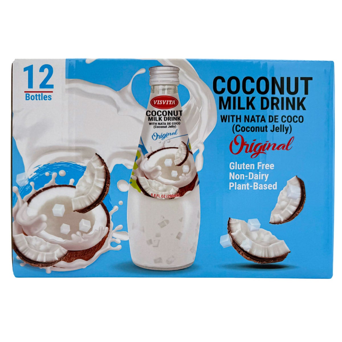 VISVITA COCONUT MILK DRINK 12 PACK 9.8 OUNCES EA - Image 1