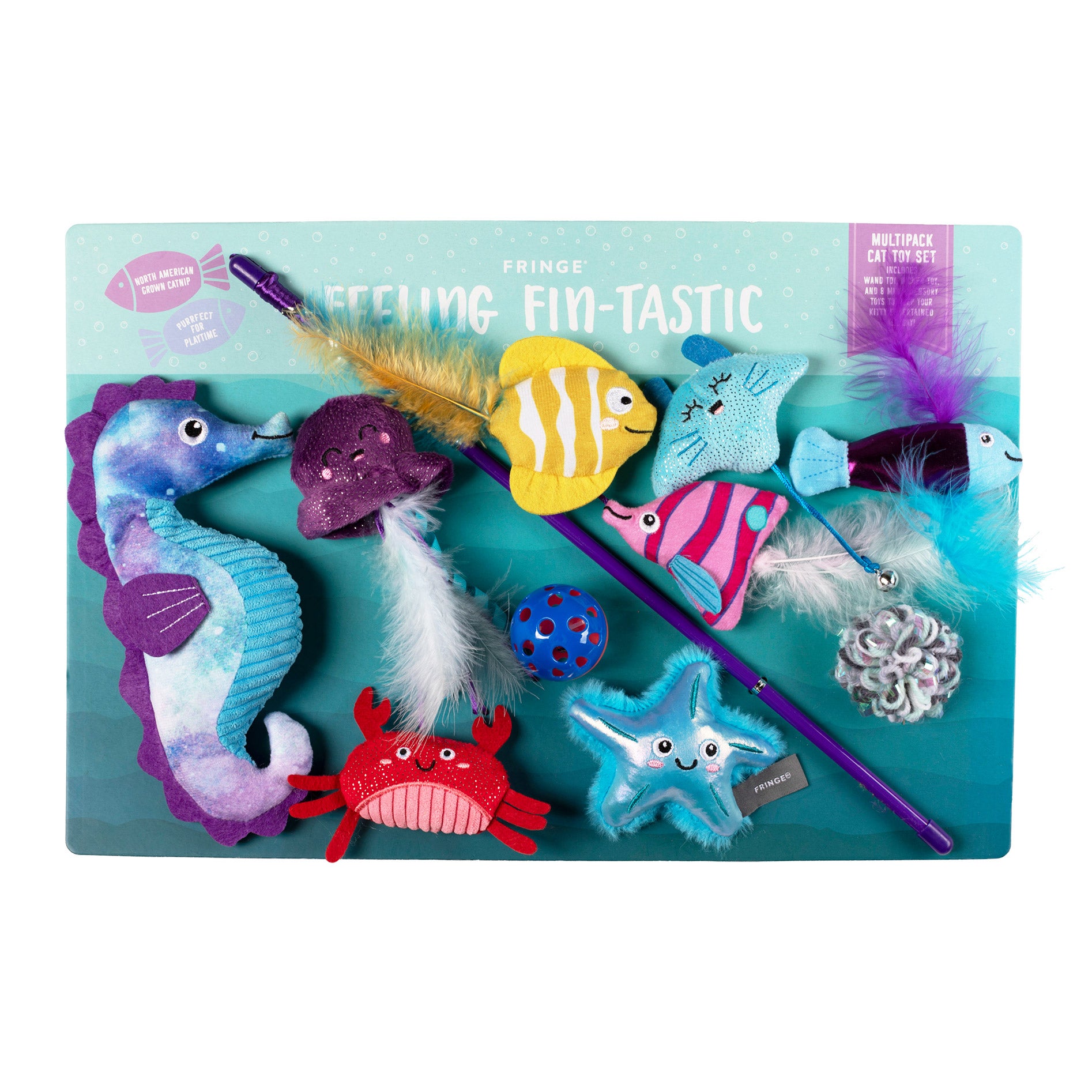 FRINGE CAT TOY SET 10 PIECES