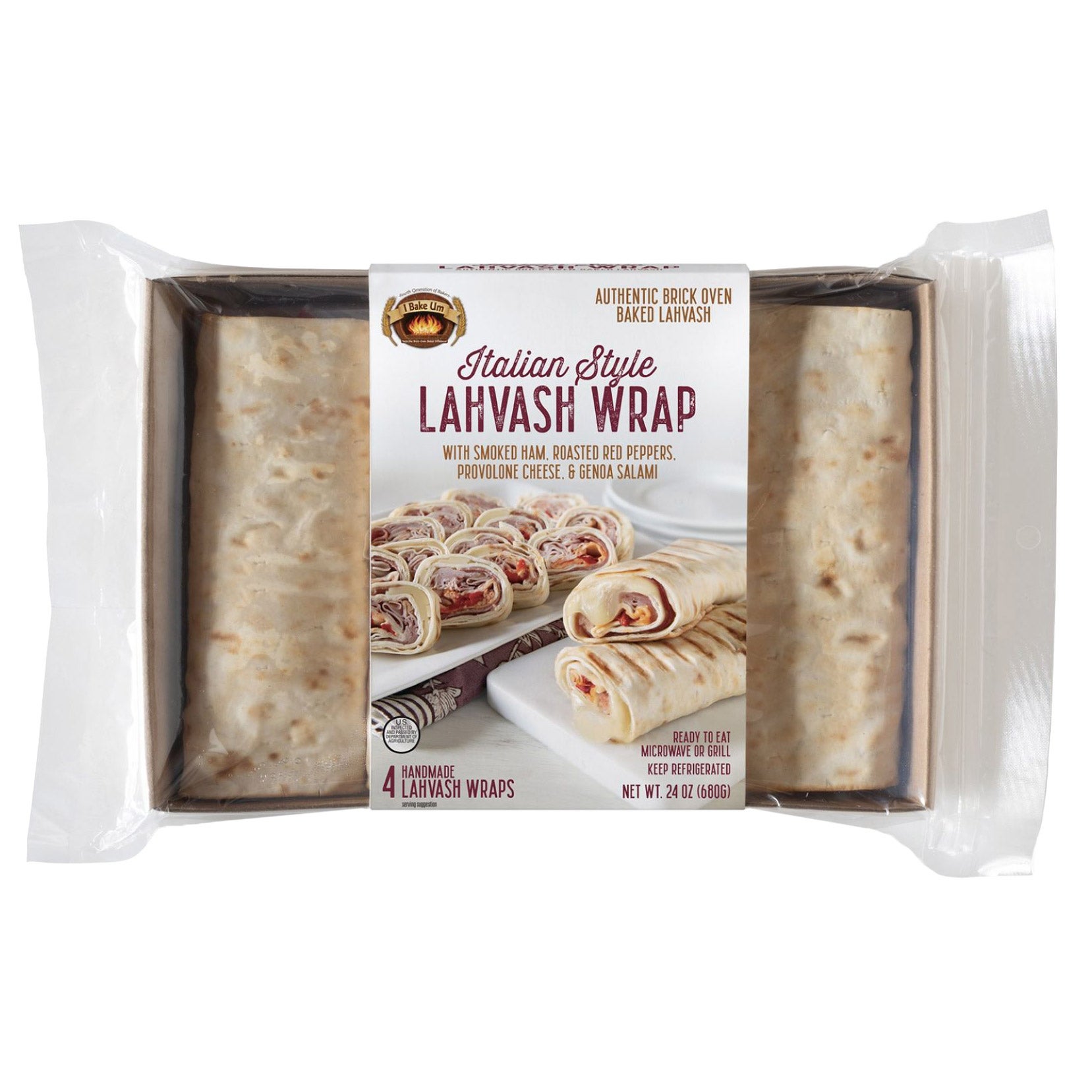 I BAKE UM ITALIAN LAHVASH WRAPS 4 COUNT 6 OZ EACH