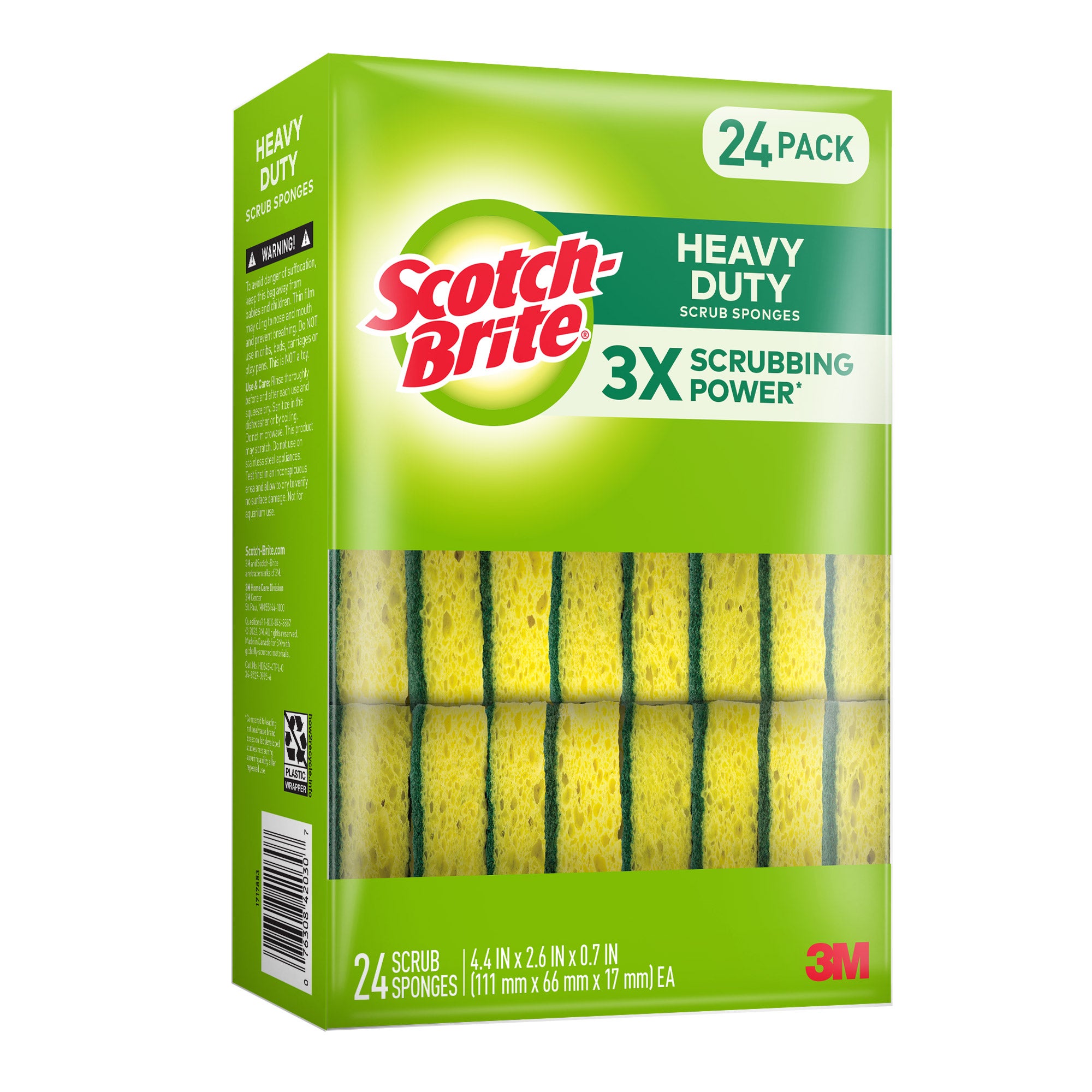 3M SCOTCH-BRITE HEAVY DUTY SPONGE 24 CT - Image 1