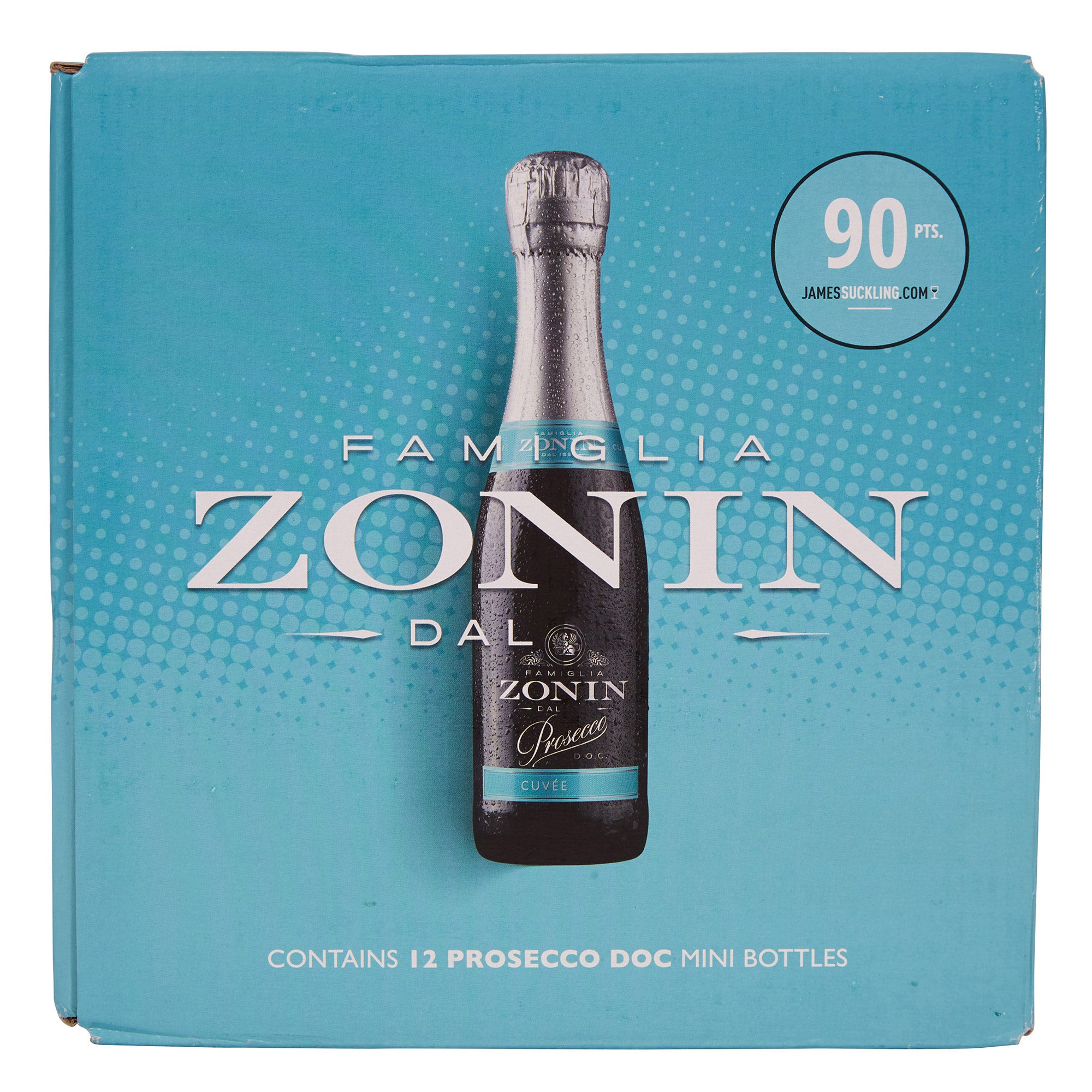 FAMIGLIA ZONIN SPARKLING PROSECO ITALY 12/187ML - Image 1