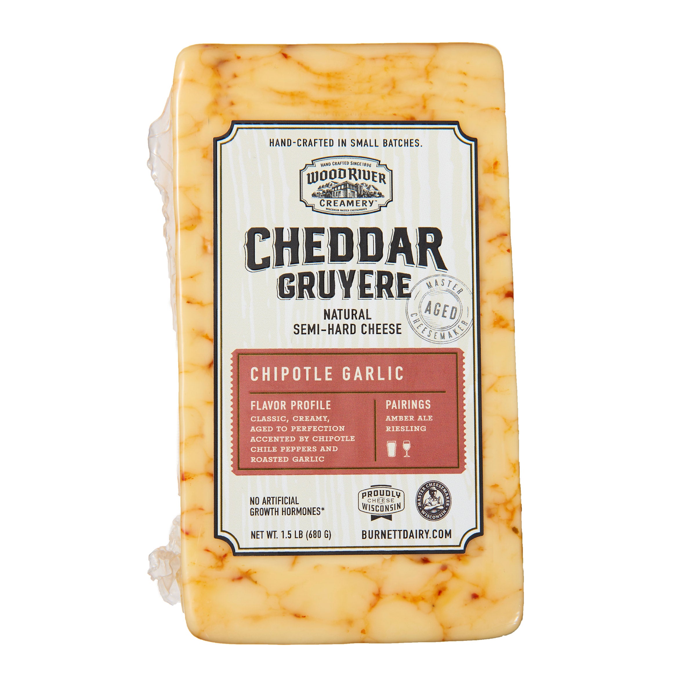 WOOD RIVER CREAMERY CHIPOTLE GARLIC 24 OUNCE PACKAGE