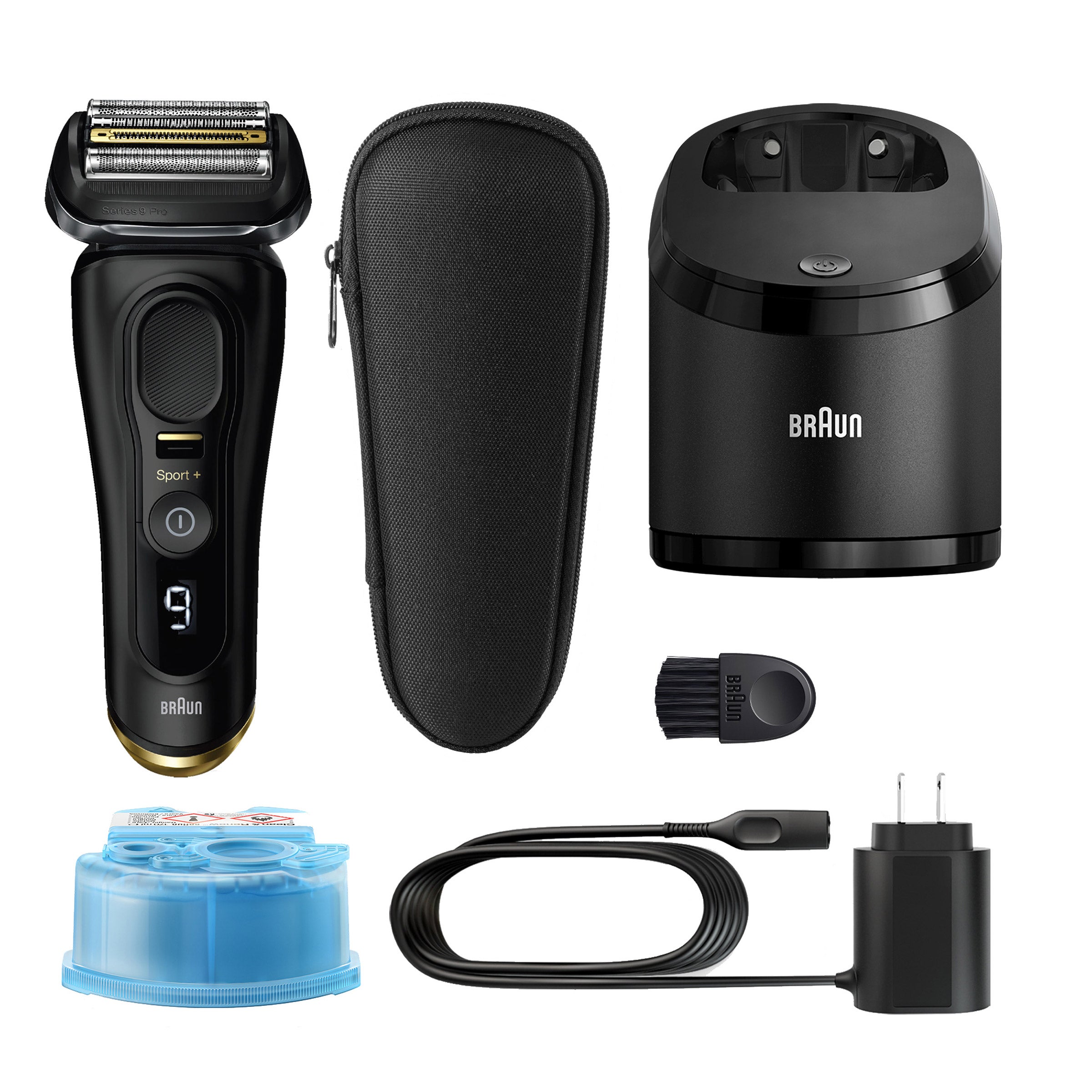 BRAUN SERIES 9 SHAVER WITH CLEAN & CHARGE SYSTEM^