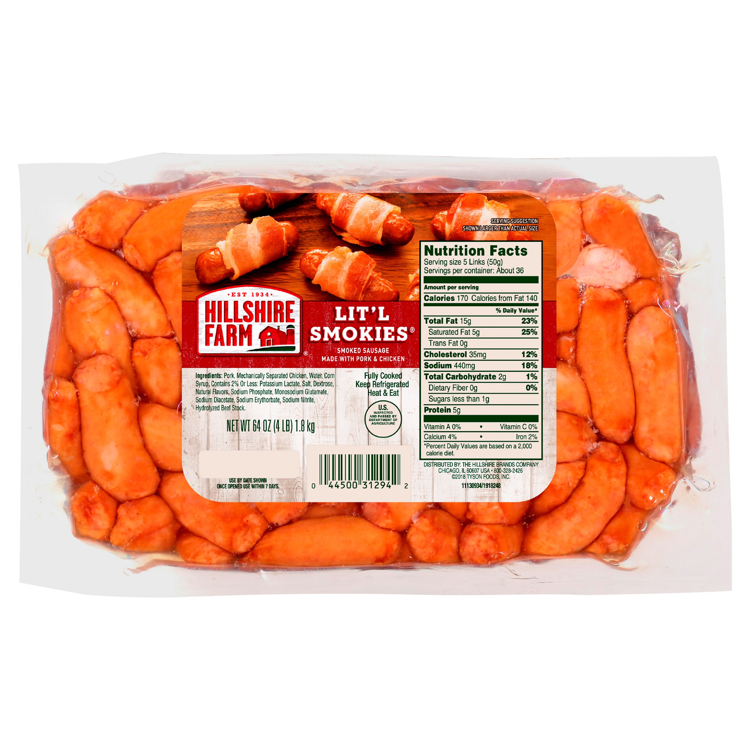 HILLSHIRE FARMS LITTLE SMOKIES 4 LB