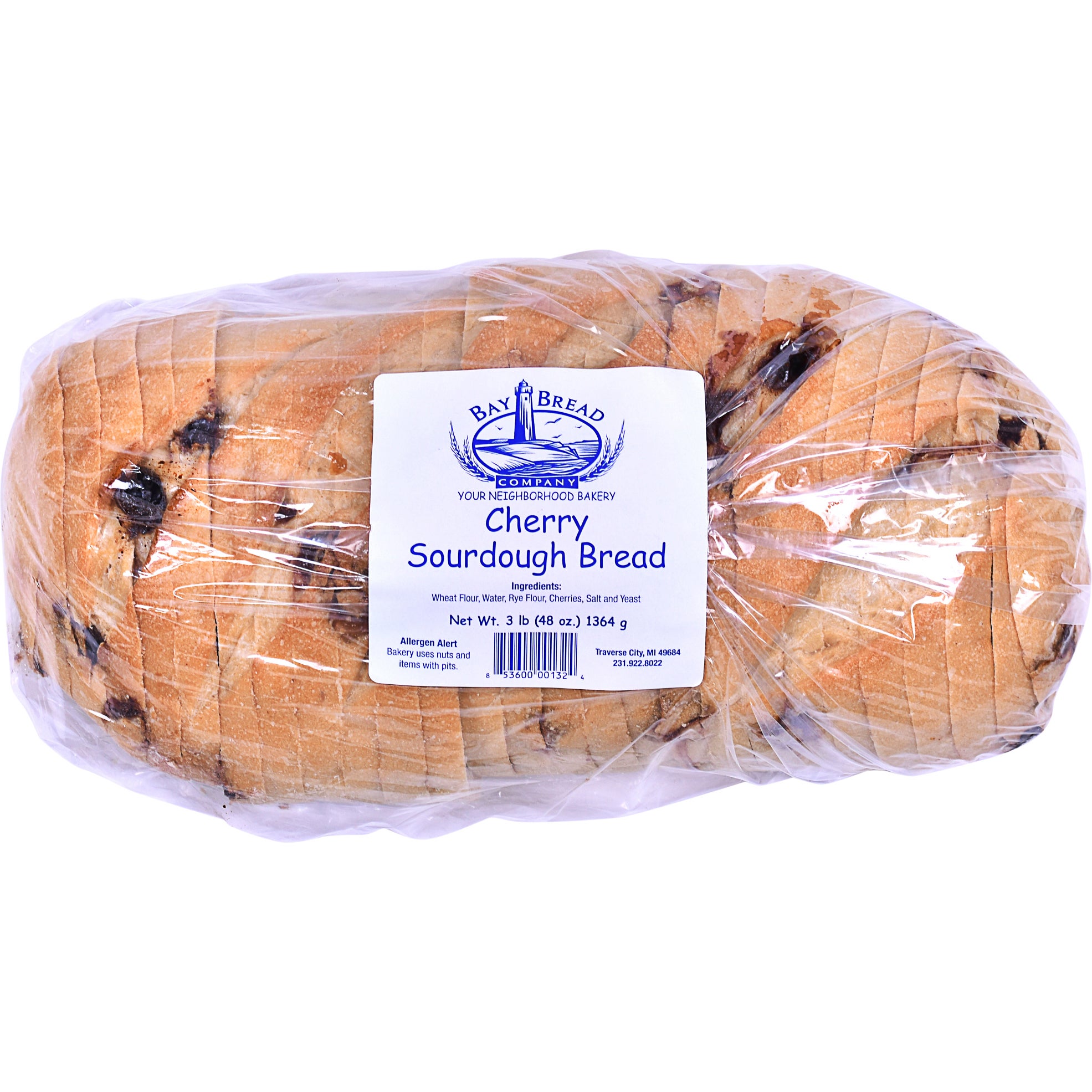 BAY BREAD COMPANY CHERRY SOURDOUGH BREAD 3 POUND LOAF