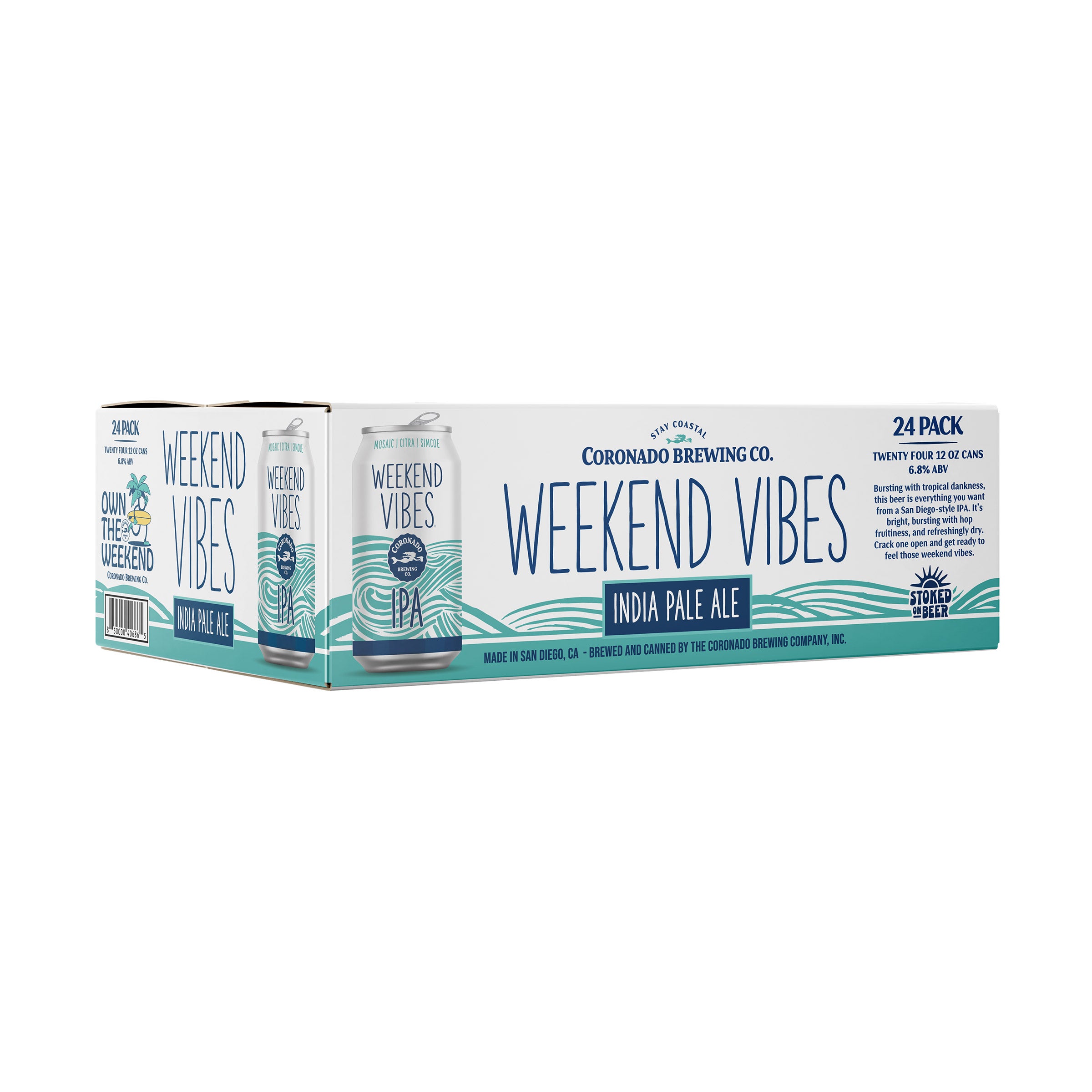 CORONADO BREWING CO WEEKEND VIBES IPA SAN DIEGO 24/12OZ CANS