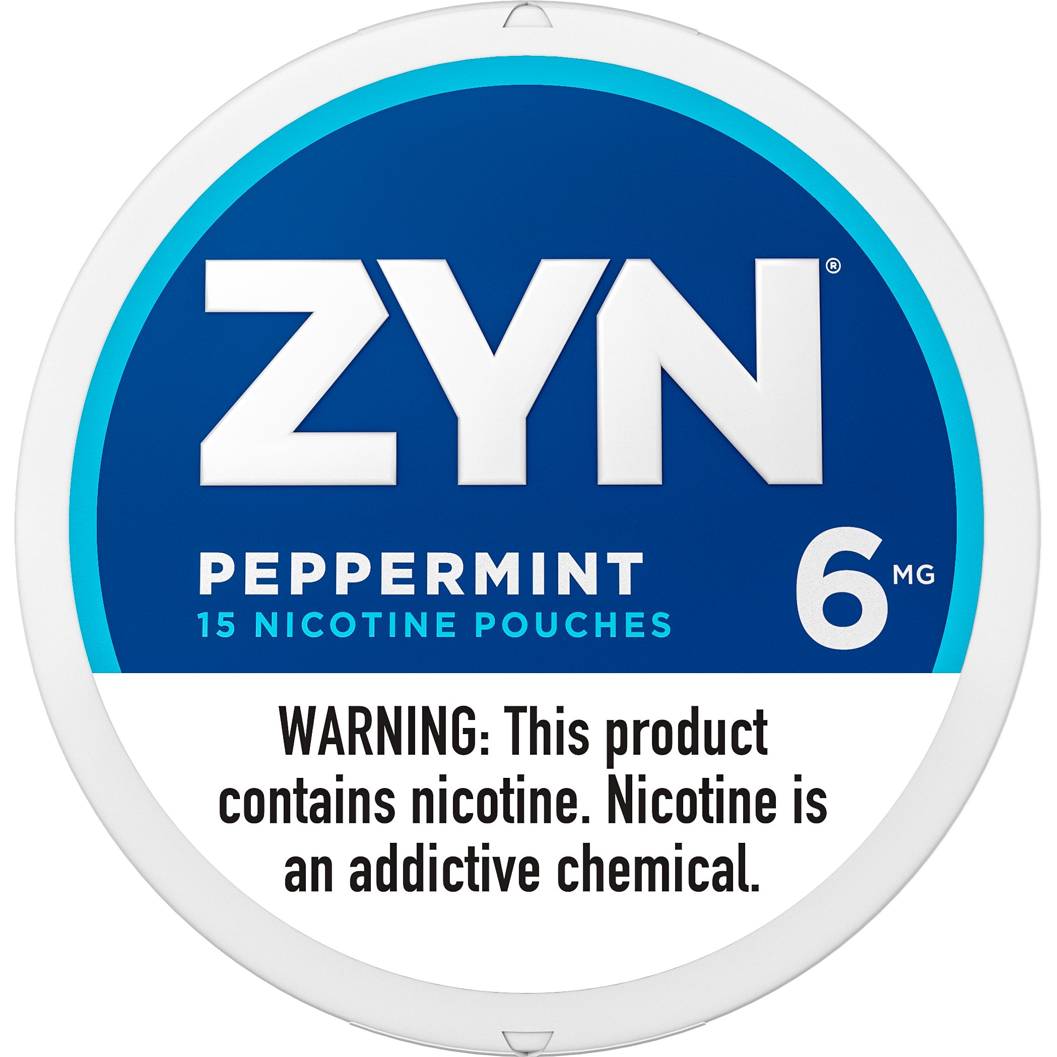 ZYN PEPPERMNT POUCHES 6MG 5 CANS