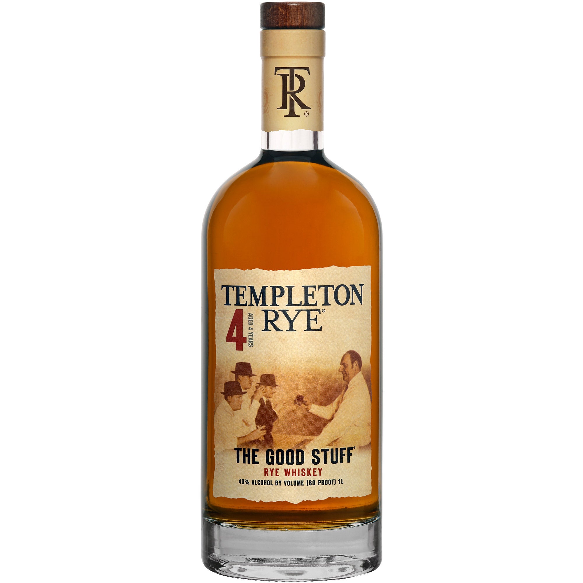 TEMPLETON RYE WHISKEY 1 LITER BOTTLE