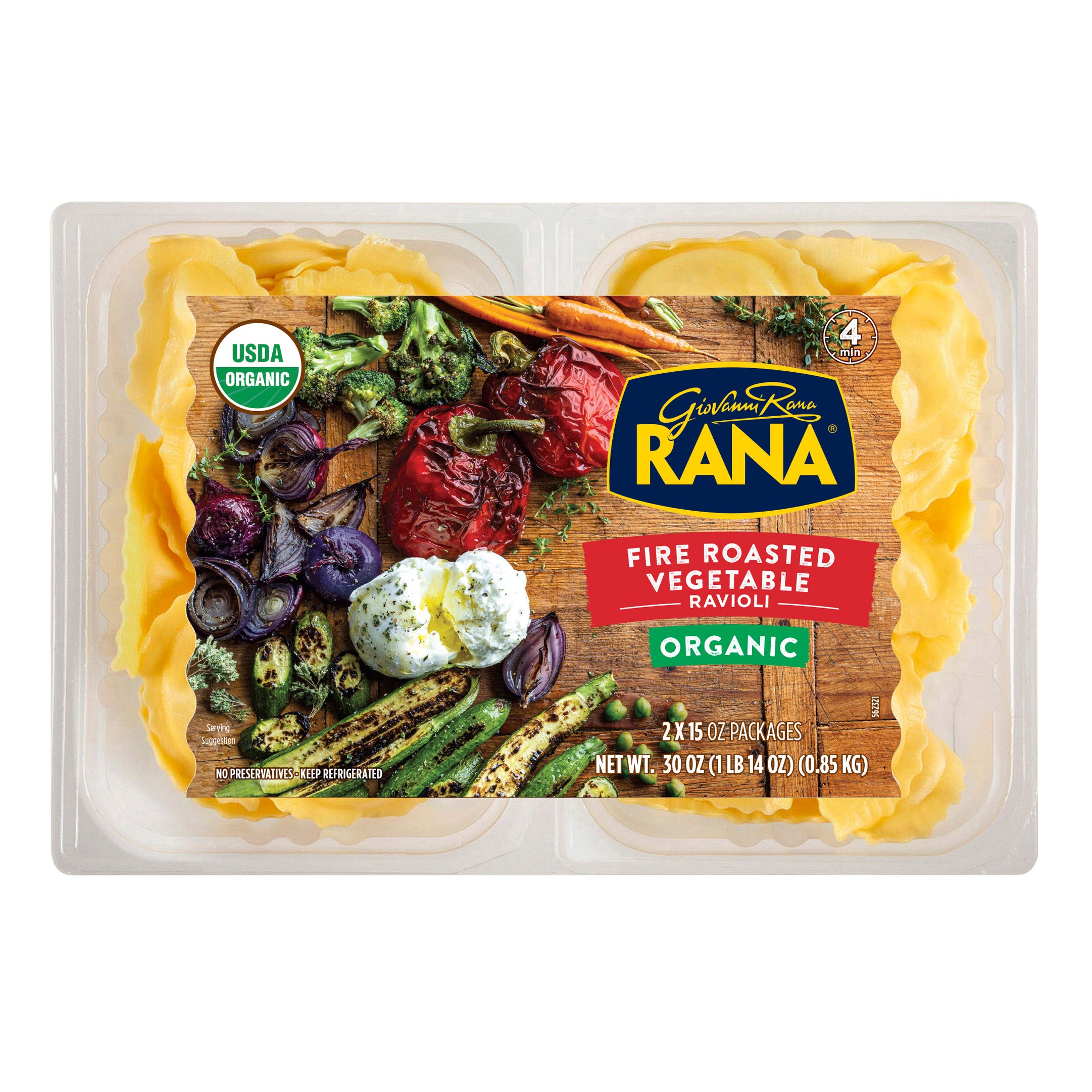 RANA FIRE ROASTED VEGETABLE RAVIOLI 2/15 OZ (1.9 LBS)