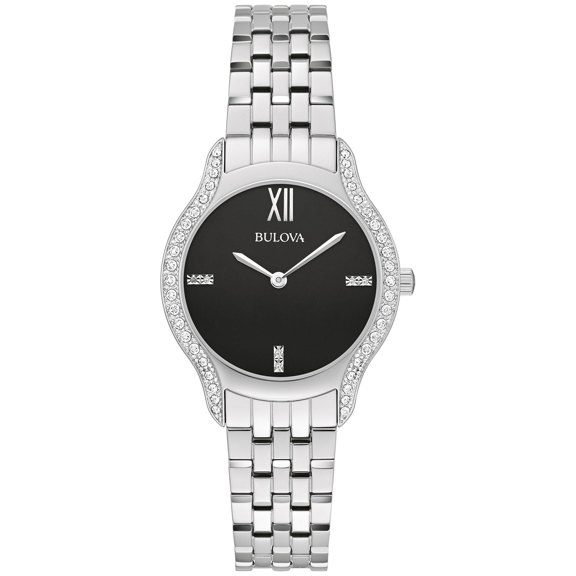 BULOVA CLASSIC STAINLESS STEEL QUARTZ LADIES WATCH